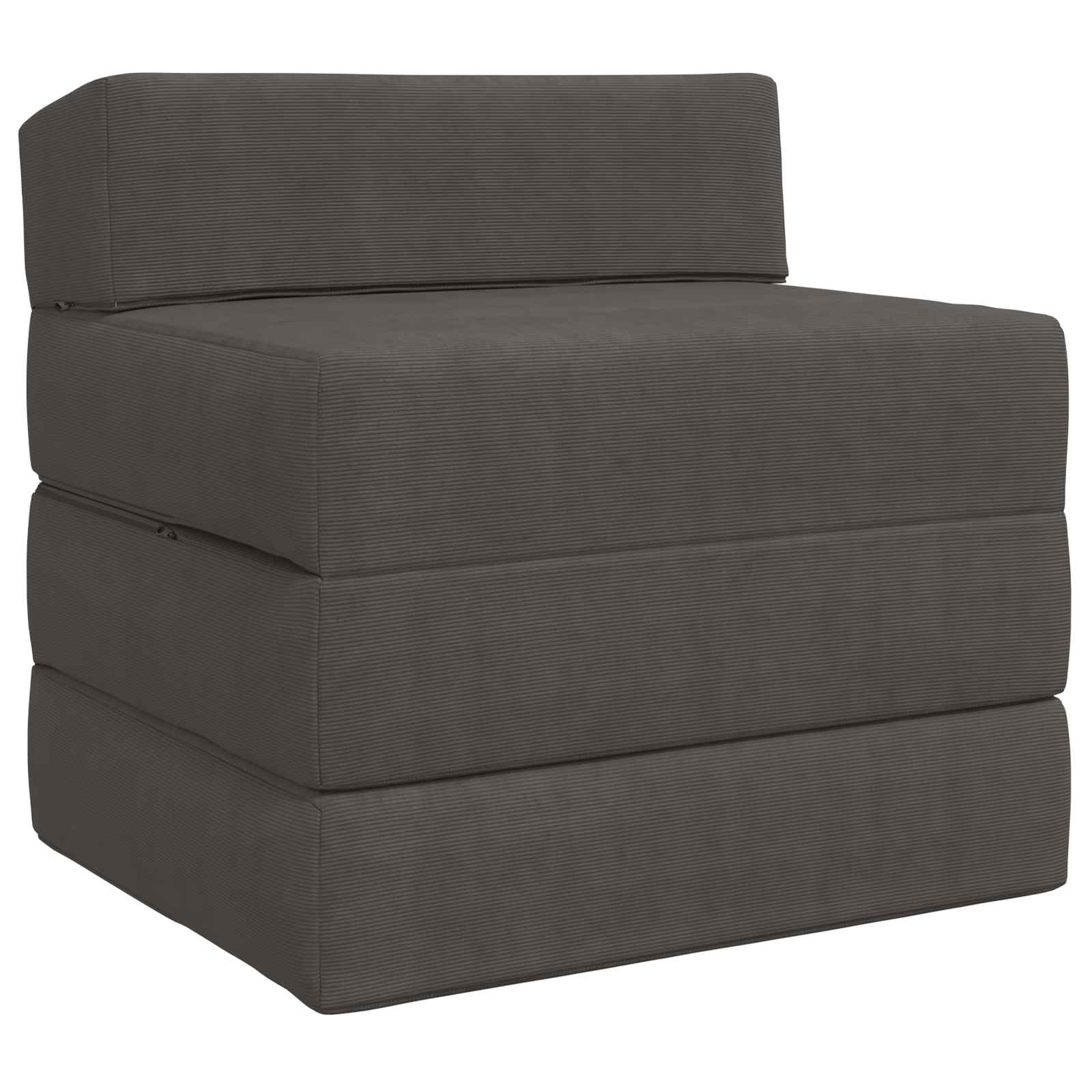 Sofa na razvlačenje Tamnosiva 200 x 70 x 15 cm Kordura tekstil