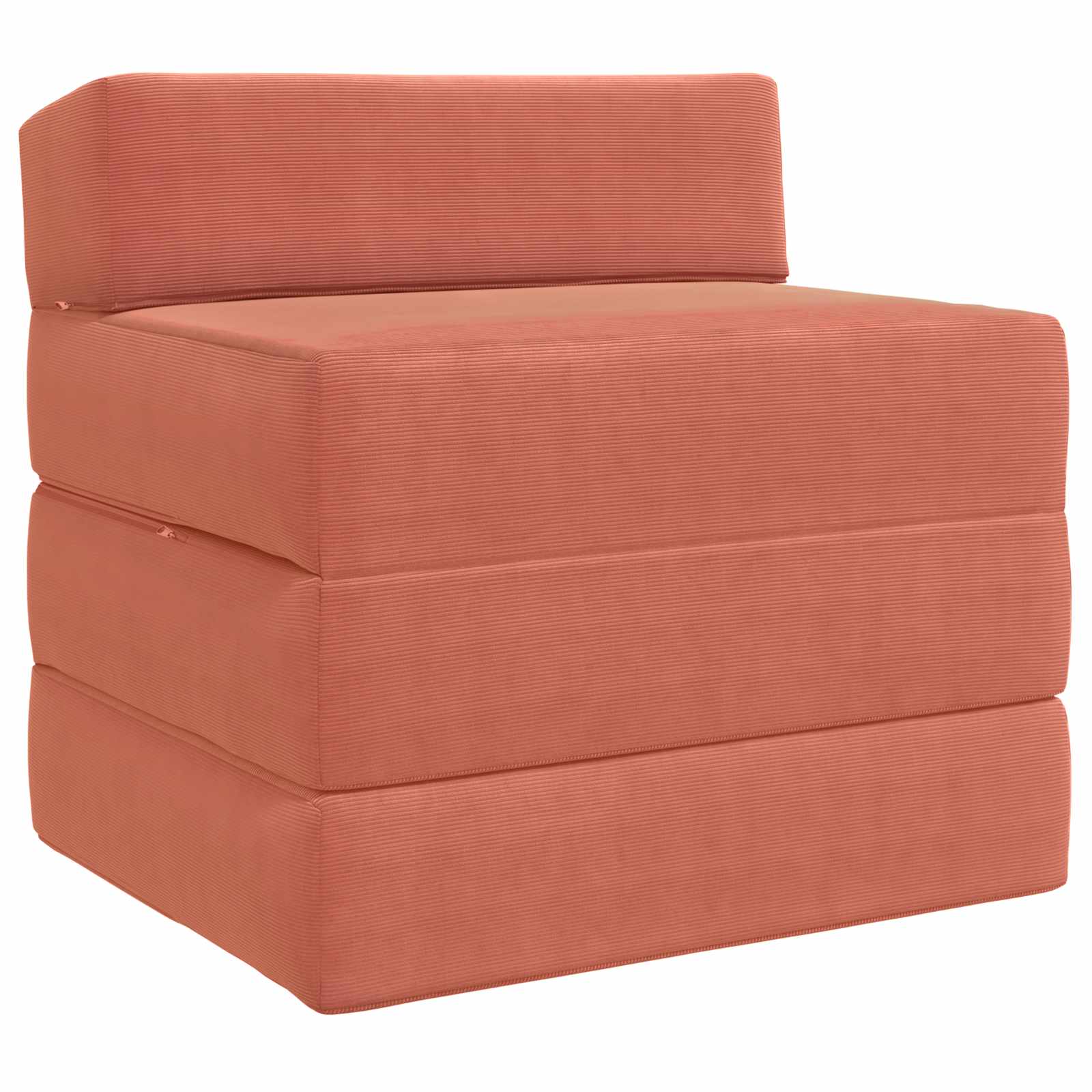 Sofa na razvlačenje Crvena narančasta 200 x 70 x 15 cm