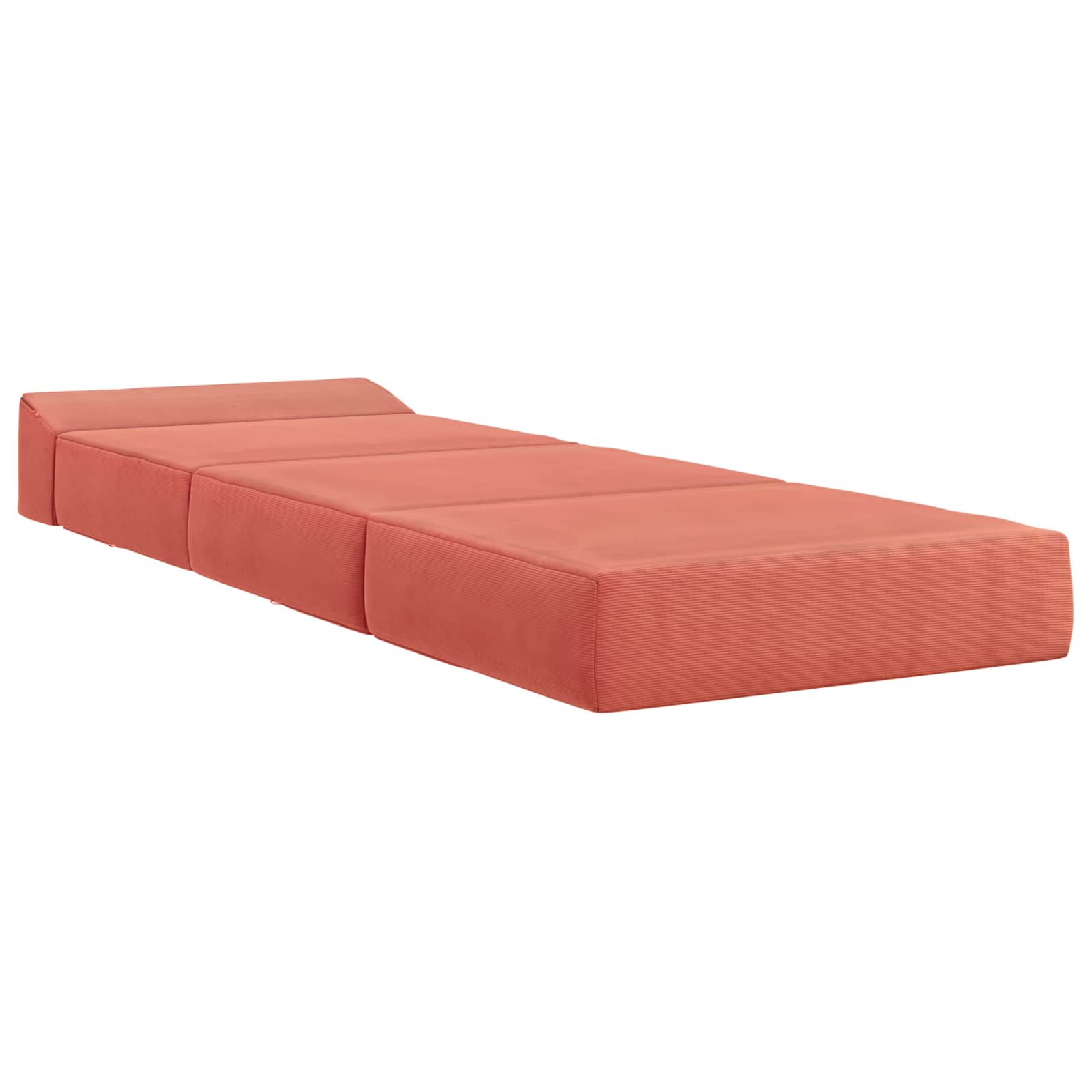Sofa na razvlačenje Crvena narančasta 200 x 70 x 15 cm