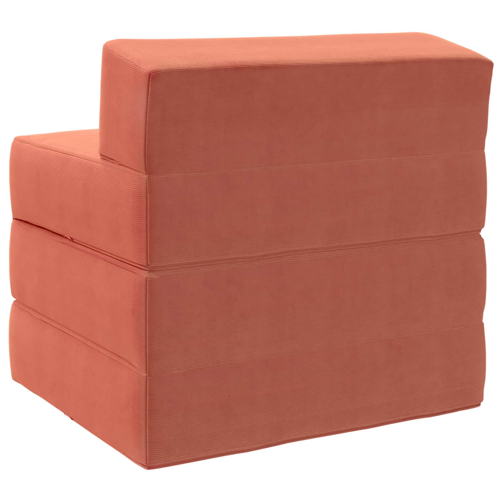 Sofa na razvlačenje Crvena narančasta 200 x 70 x 15 cm