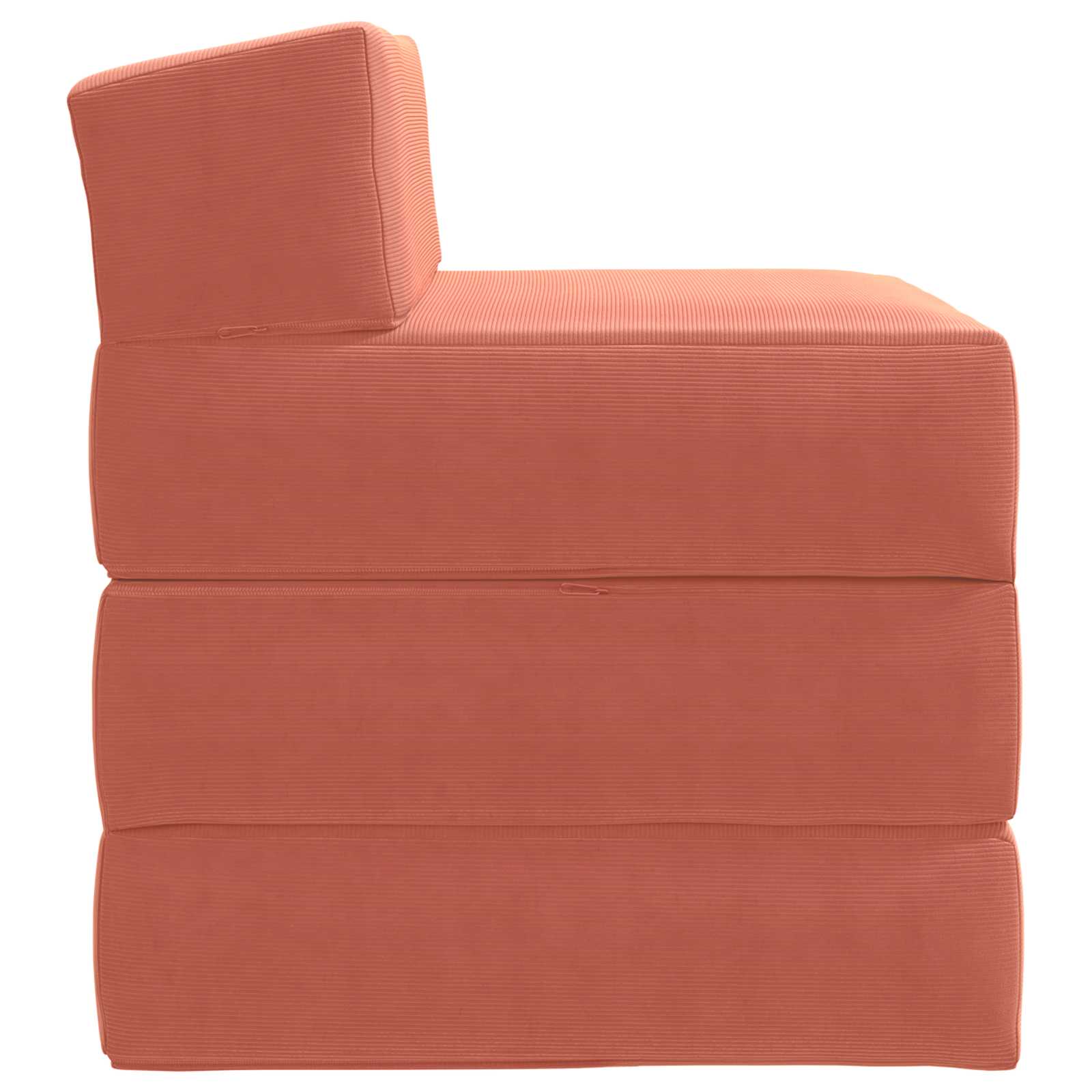 Sofa na razvlačenje Crvena narančasta 200 x 70 x 15 cm