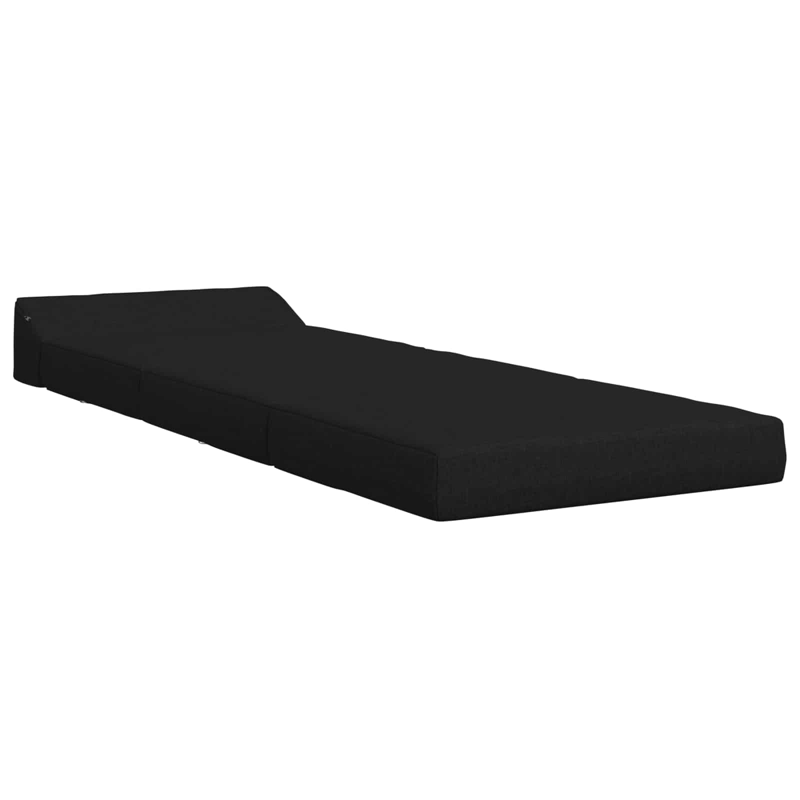 Sofa na razvlačenje Crna 200 x 70 x 10 cm Tkanina