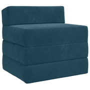 Sofa na razvlačenje Plava 200 x 70 x 10 cm Baršun