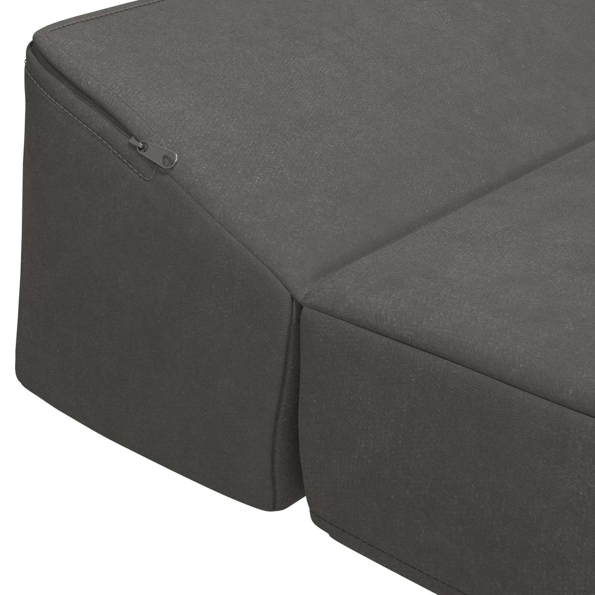 Sofa na razvlačenje Tamnosiva 200 x 70 x 10 cm Baršun