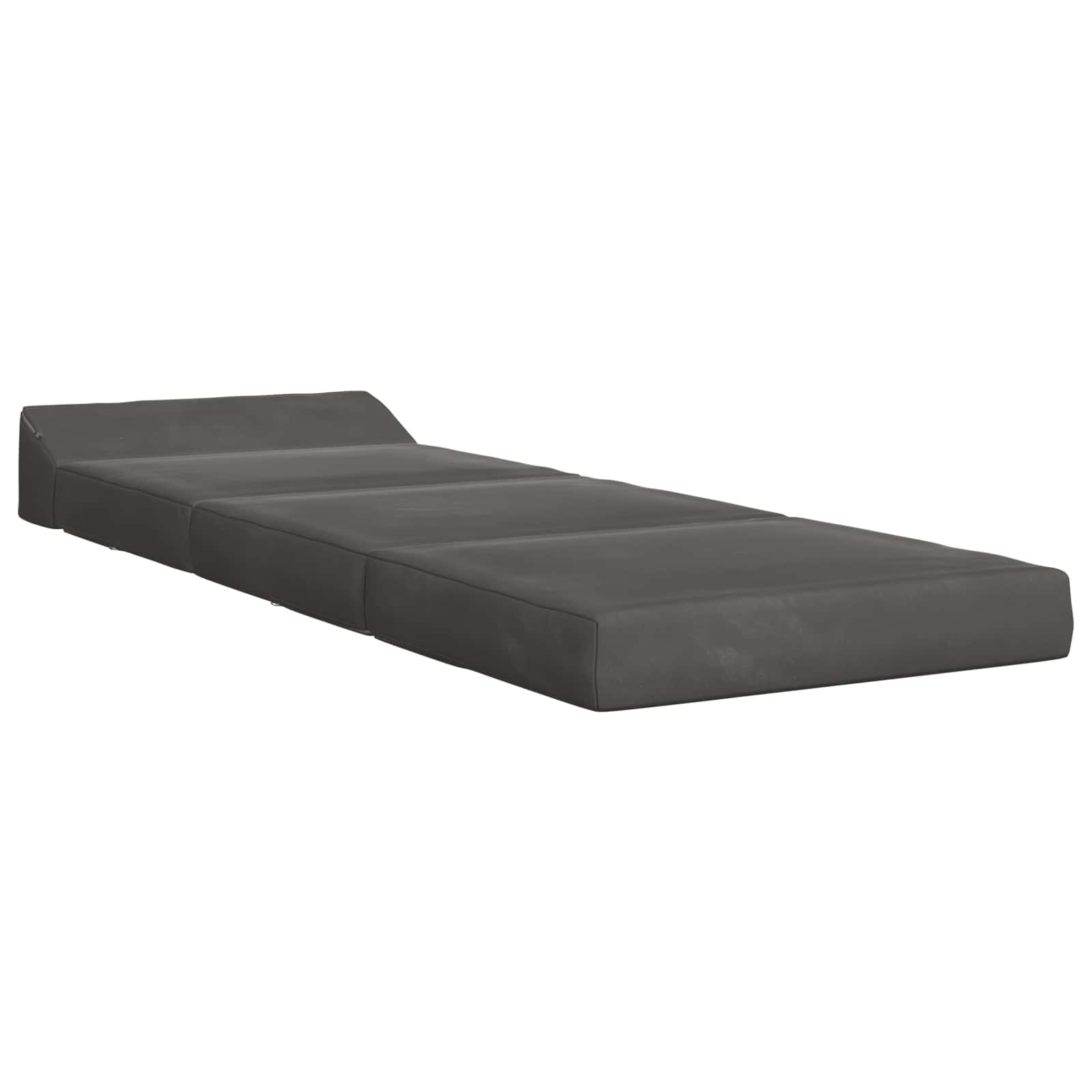 Sofa na razvlačenje Tamnosiva 200 x 70 x 10 cm Baršun