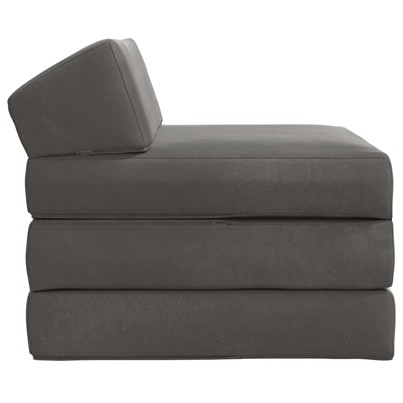 Sofa na razvlačenje Tamnosiva 200 x 70 x 10 cm Baršun