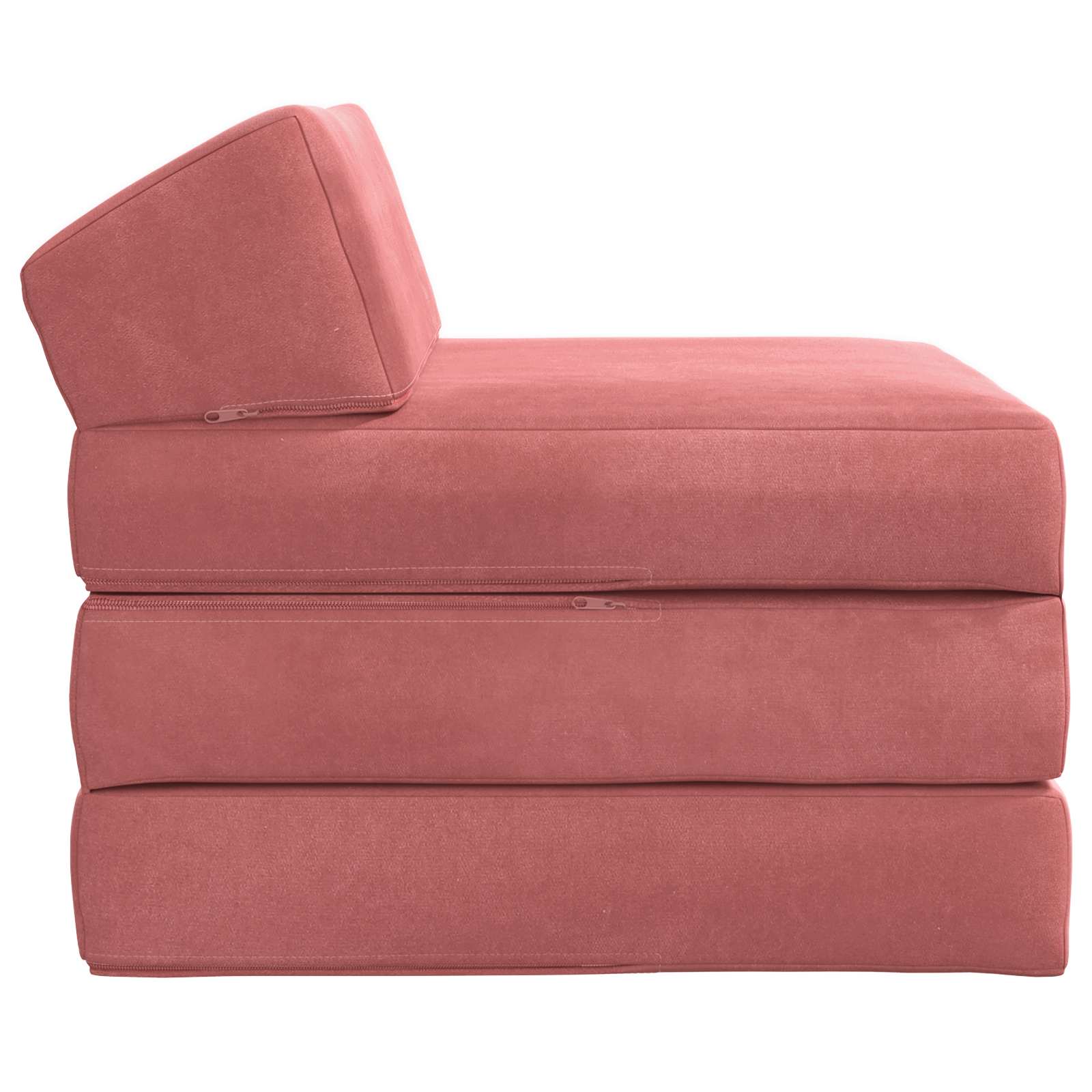 Sofa na razvlačenje Ružičasta 200 x 70 x 10 cm Baršun