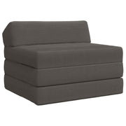 Sofa na razvlačenje Tamnosiva 200 x 70 x 10 cm Kordura tekstil