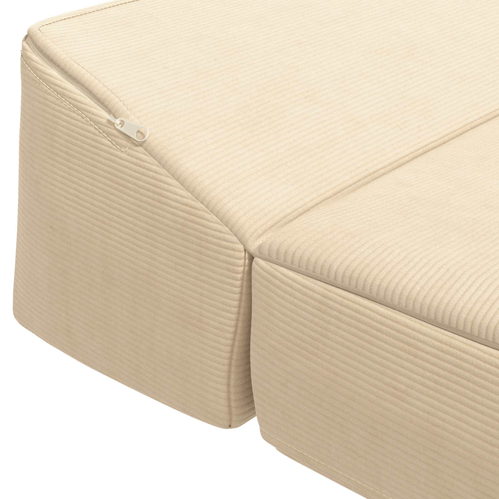 Sofa na razvlačenje Krem 200 x 70 x 10 cm Kordura tekstil