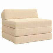 Sofa na razvlačenje Krem 200 x 70 x 10 cm Kordura tekstil