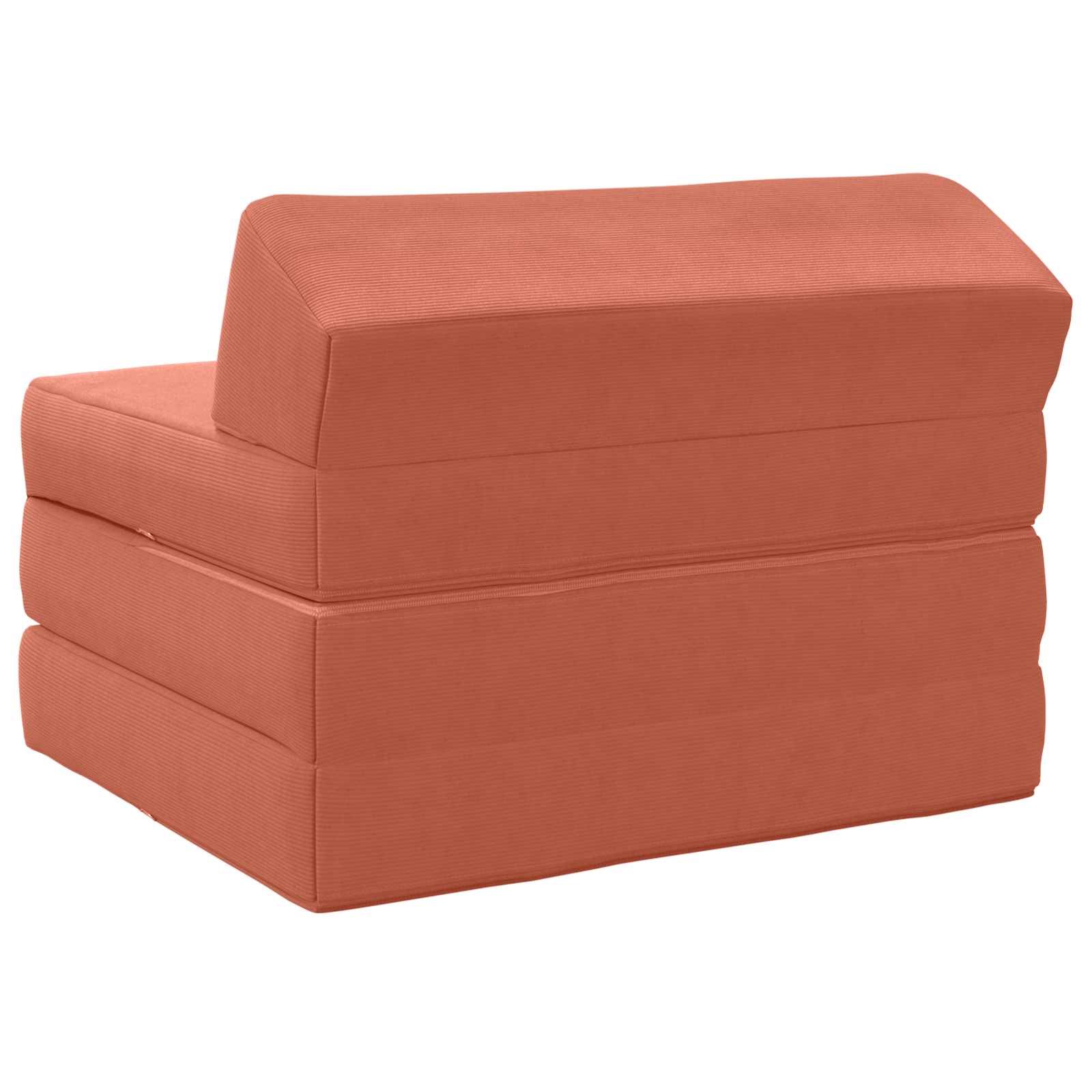 Sofa na razvlačenje Crvena narančasta 200 x 70 x 10 cm