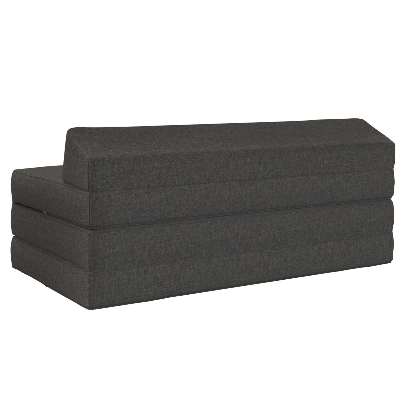 Sofa na razvlačenje Tamnosiva 120 x 60 x 49 cm Tkanina