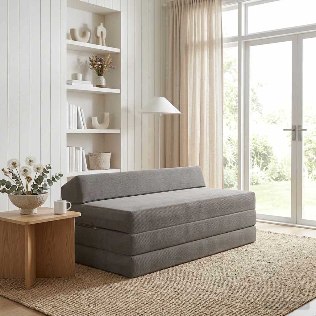 Sofa na razvlačenje Svjetlosiva 120 x 60 x 49 cm Tkanina