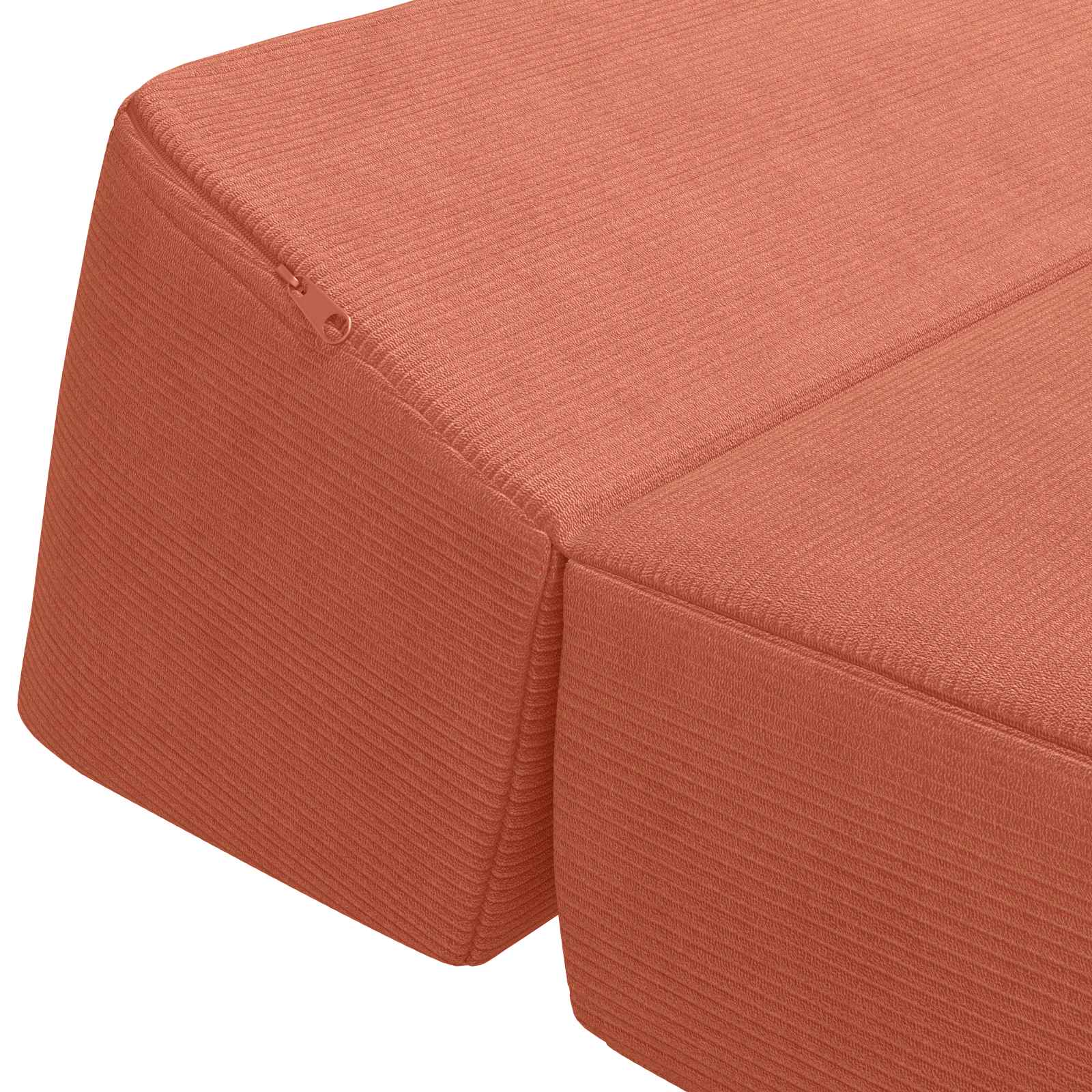 Sofa na razvlačenje Crvena narančasta 60 x 70 x 41 cm Tkanina