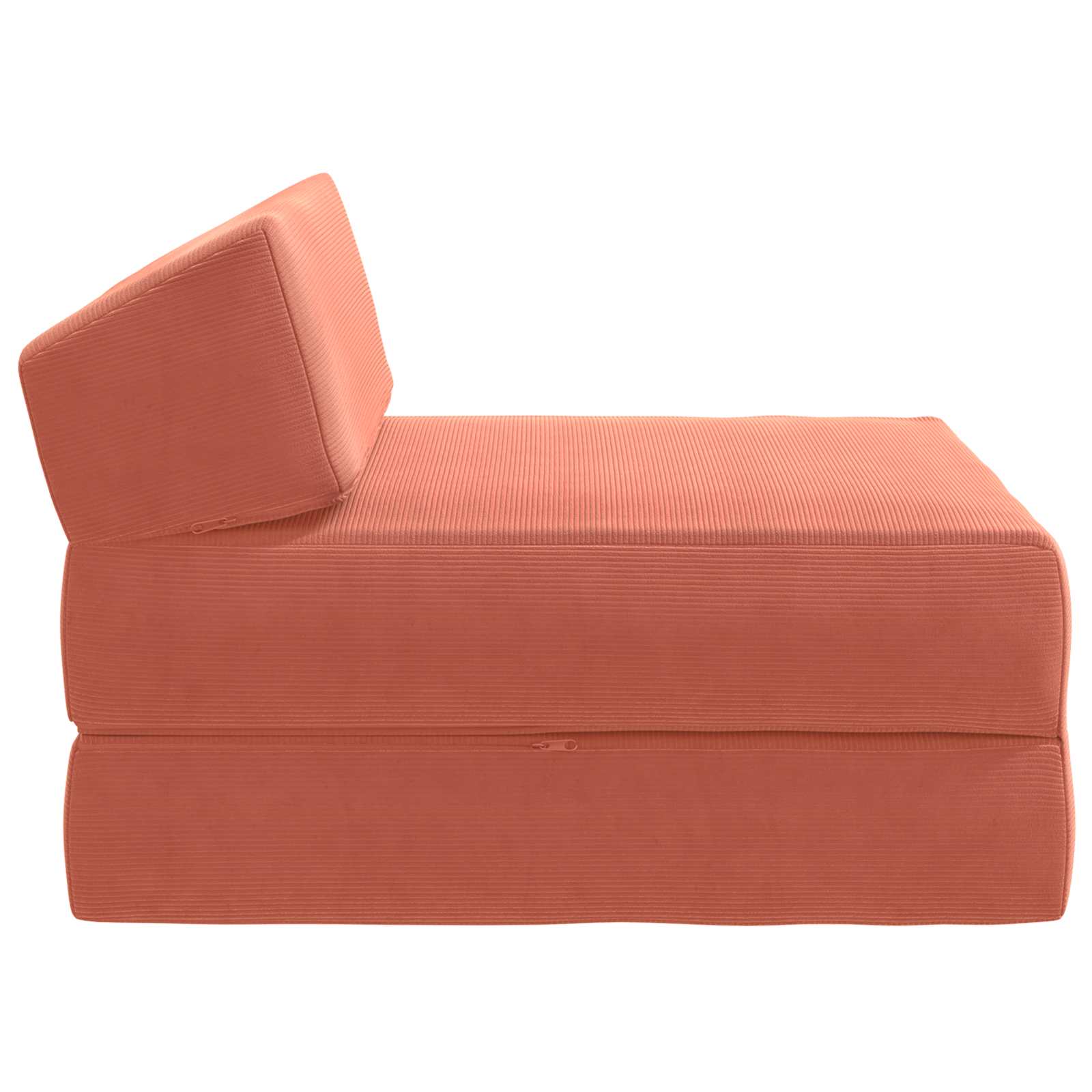 Sofa na razvlačenje Crvena narančasta 60 x 70 x 41 cm Tkanina