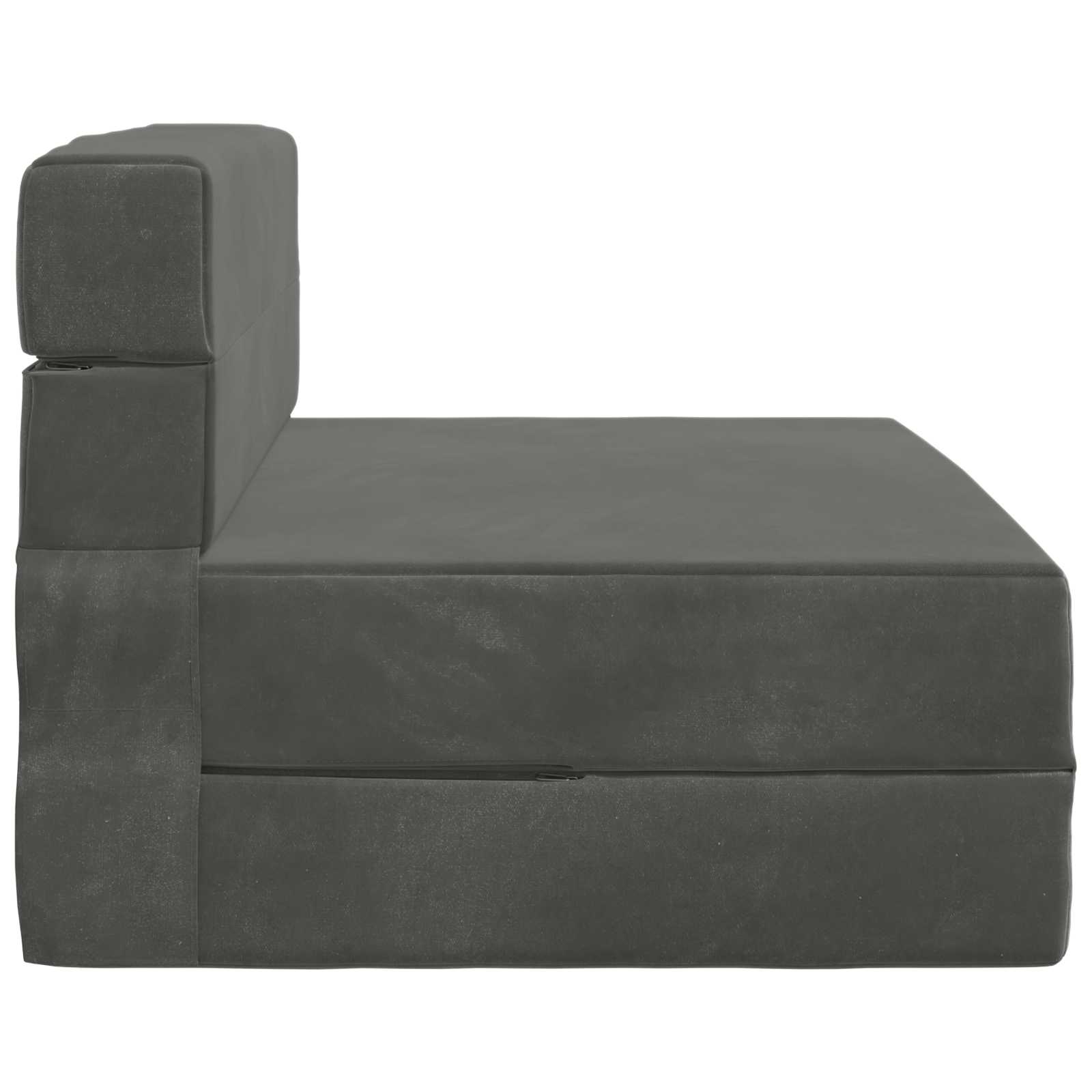 Sofa na razvlačenje Tamnosiva 70 x 72 x 60 cm Tkanina