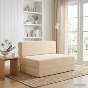 Sofa na razvlačenje Krem 70 x 72 x 60 cm Tkanina