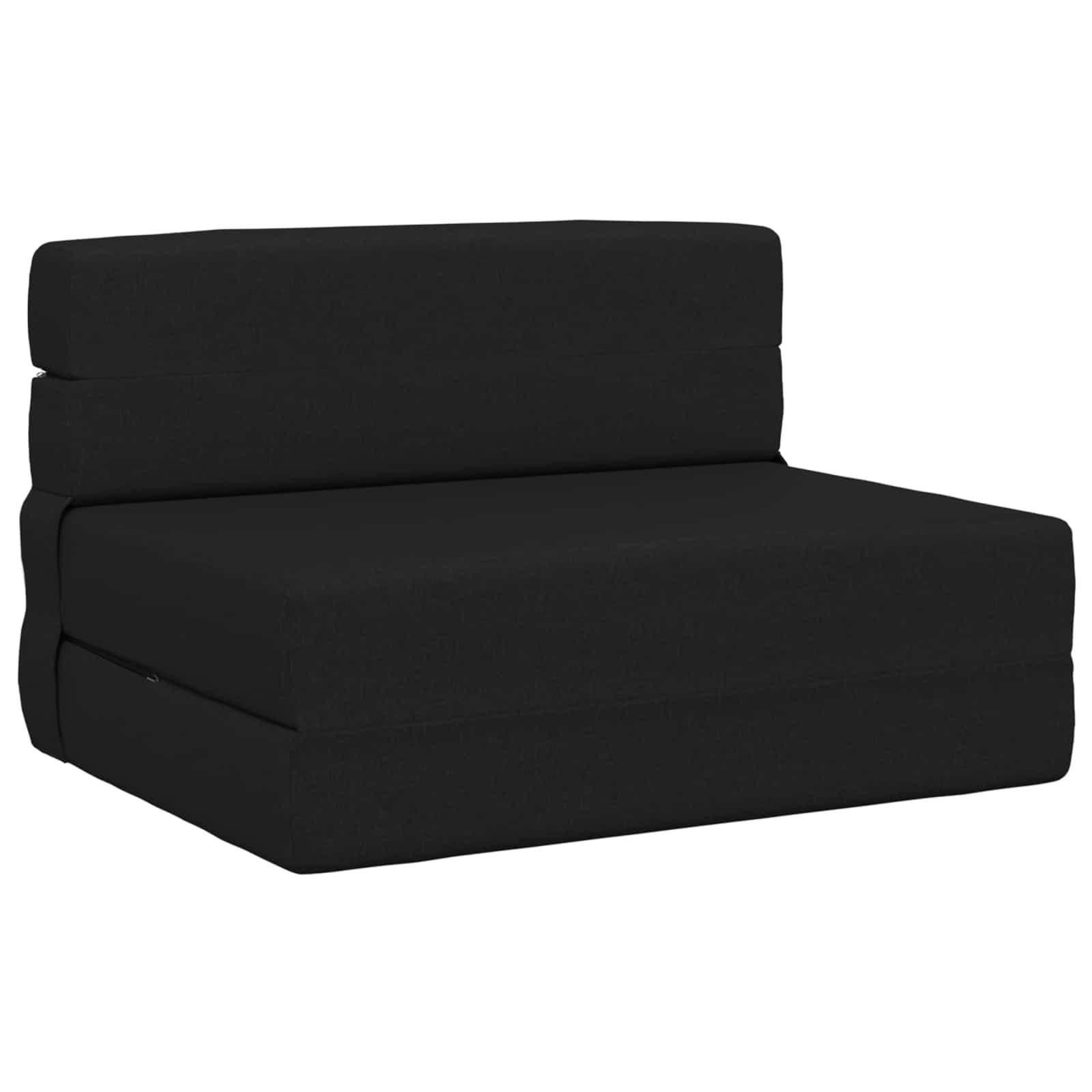 Preklopni madrac za sofu Crna 70 x 80 x 60 cm Tkanina
