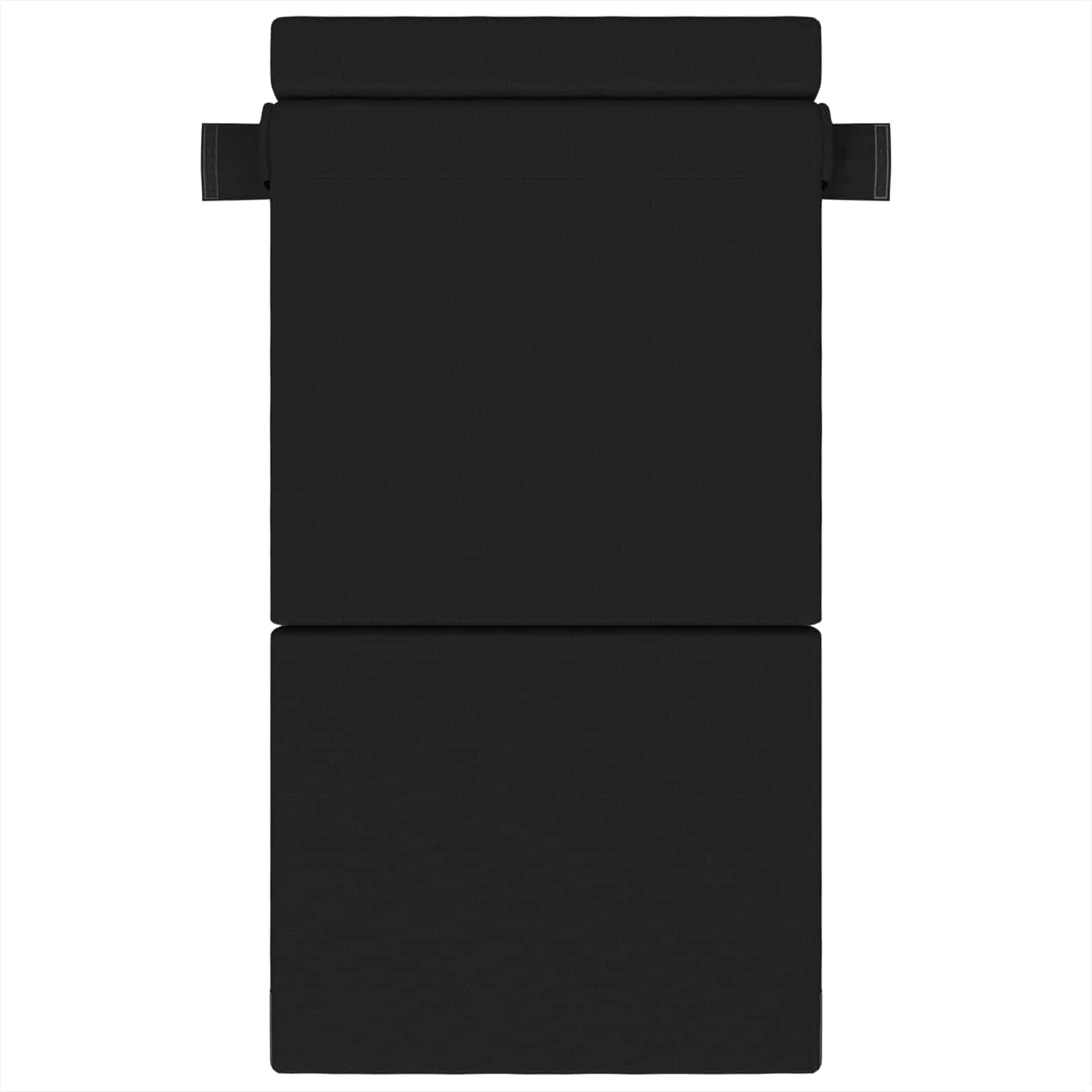 Preklopni madrac za sofu Crna 70 x 80 x 60 cm Tkanina