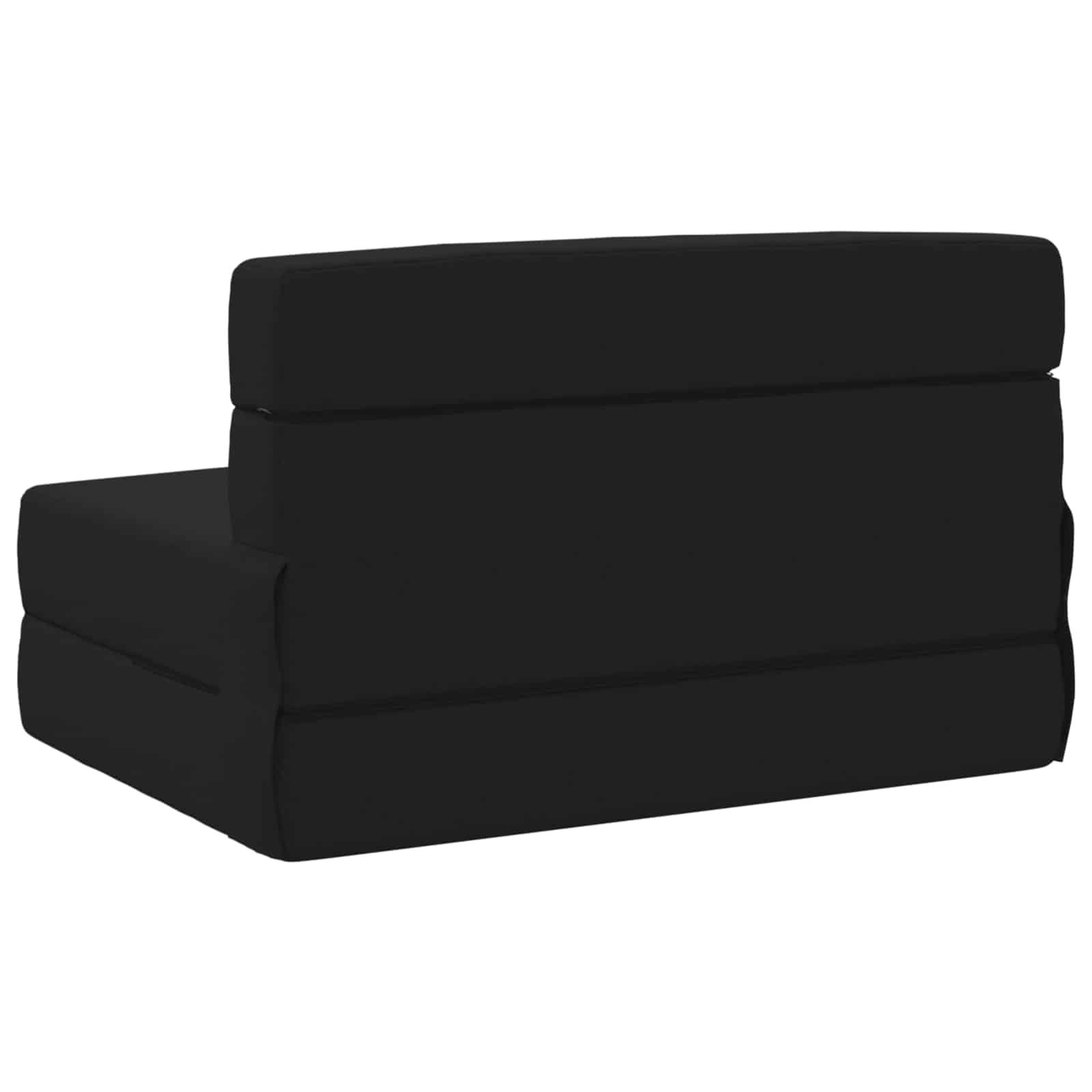 Preklopni madrac za sofu Crna 70 x 80 x 60 cm Tkanina