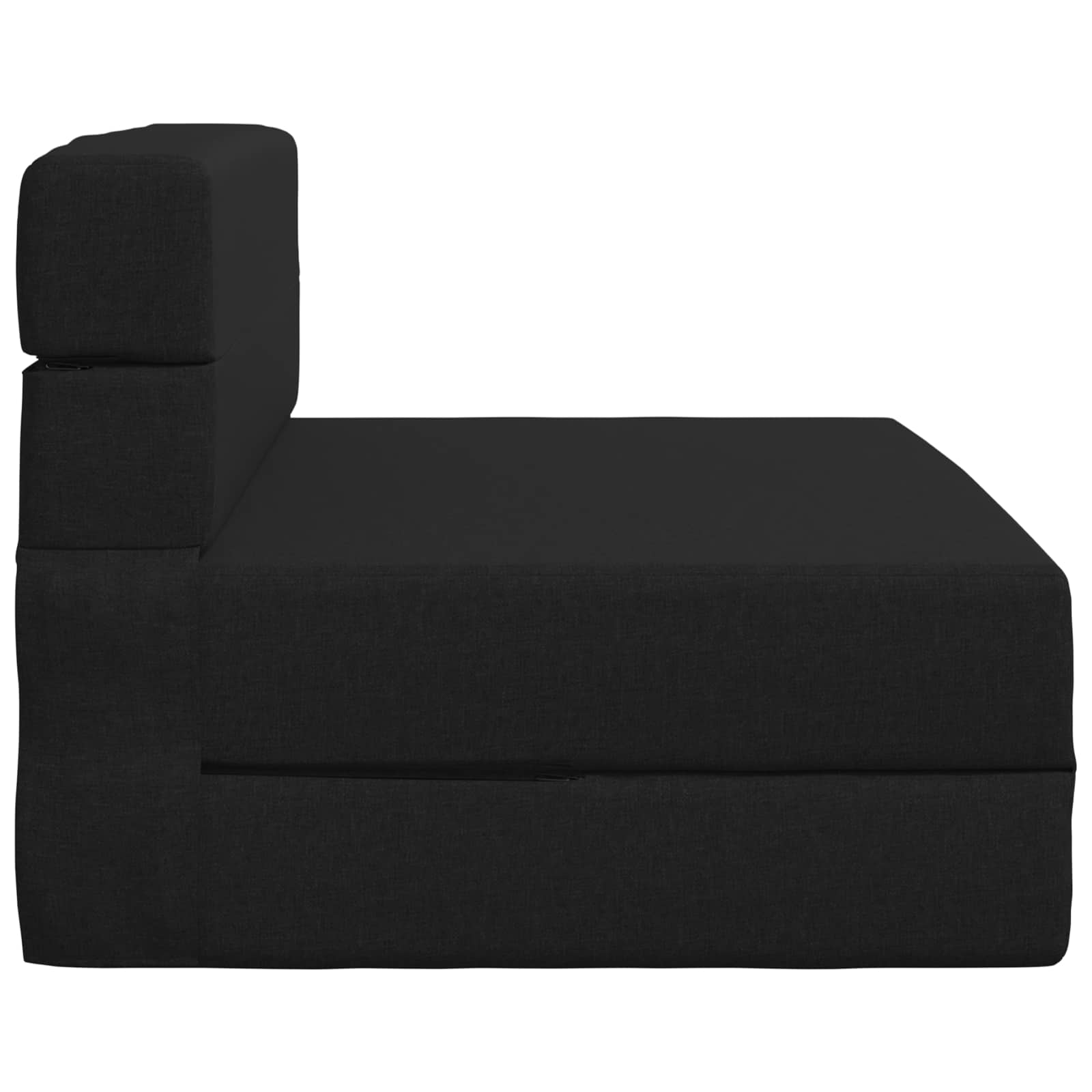 Preklopni madrac za sofu Crna 70 x 80 x 60 cm Tkanina