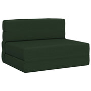 Preklopni madrac za sofu Tamnozelena 70 x 80 x 60 cm Tkanina