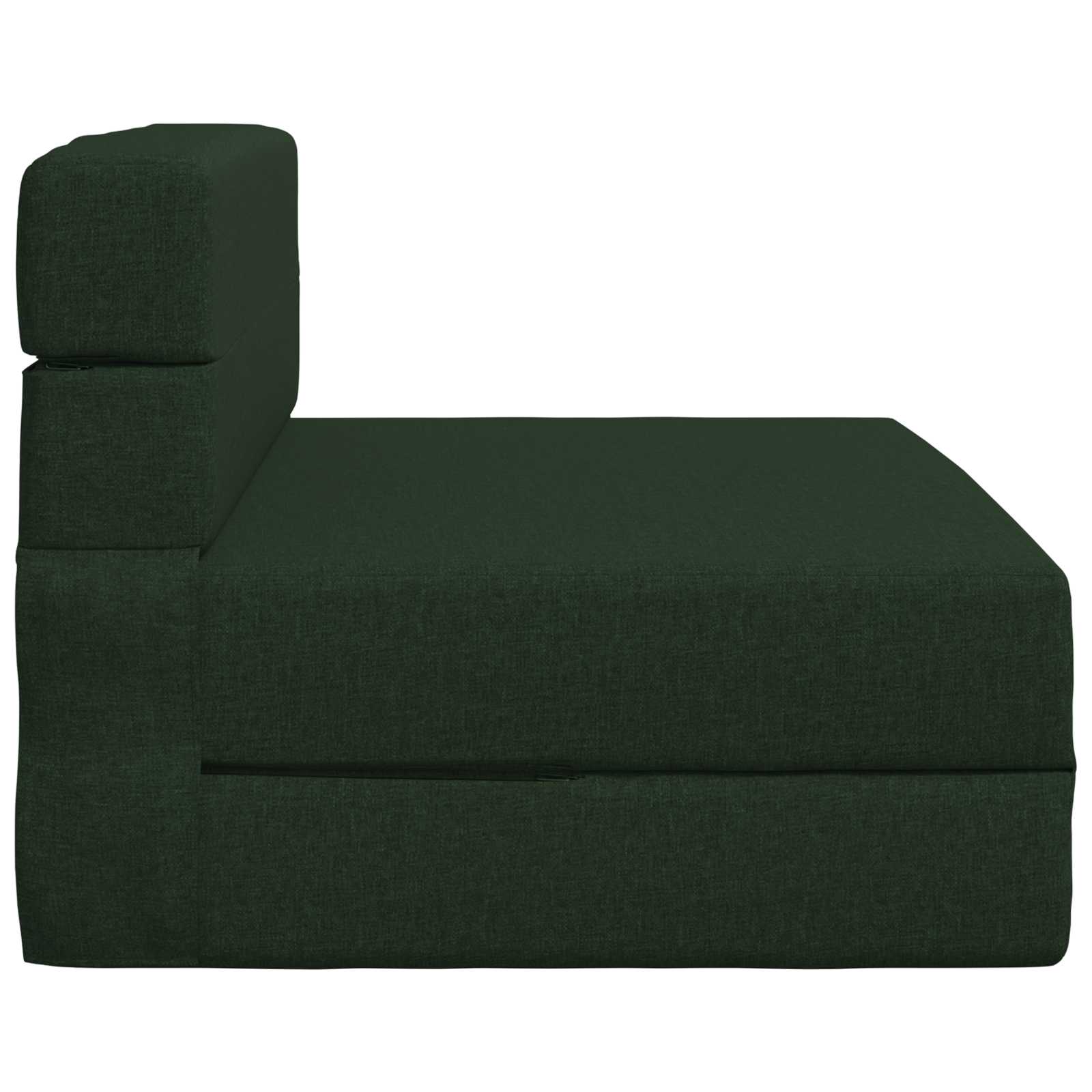 Preklopni madrac za sofu Tamnozelena 70 x 80 x 60 cm Tkanina