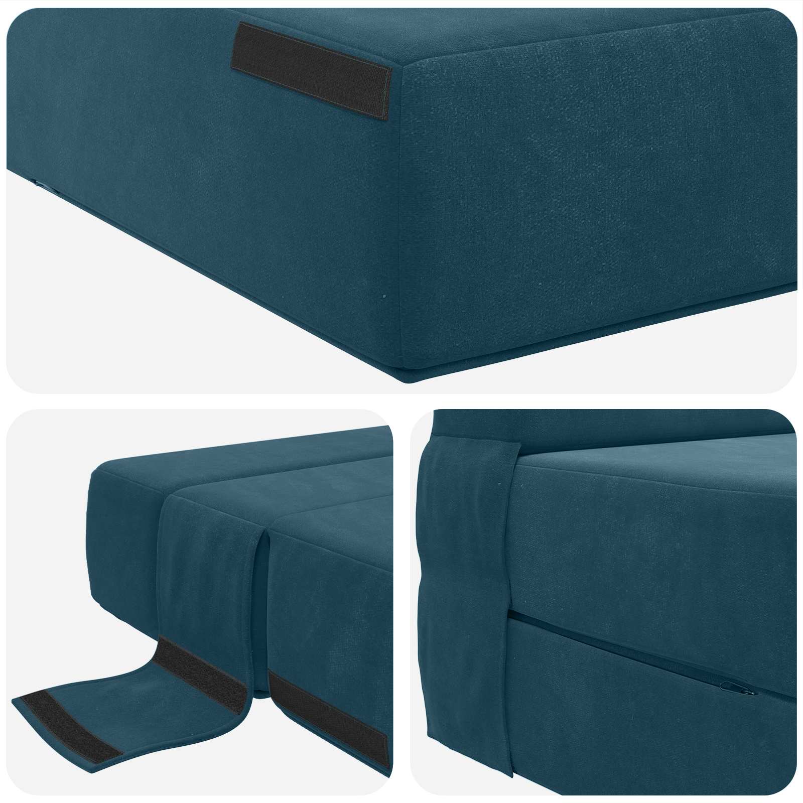 Sofa na razvlačenje Plava 70 x 80 x 60 cm Tkanina