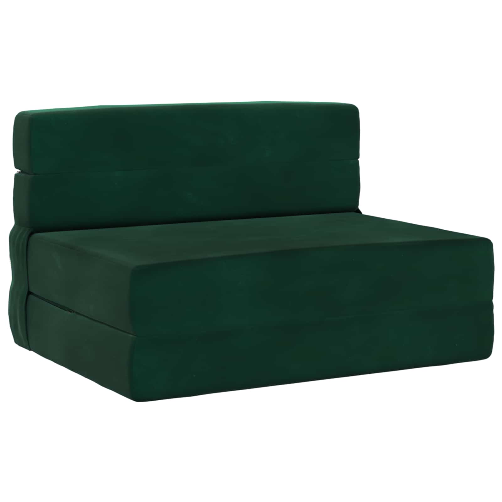 Preklopni madrac za sofu Tamnozelena 70 x 80 x 60 cm Tkanina