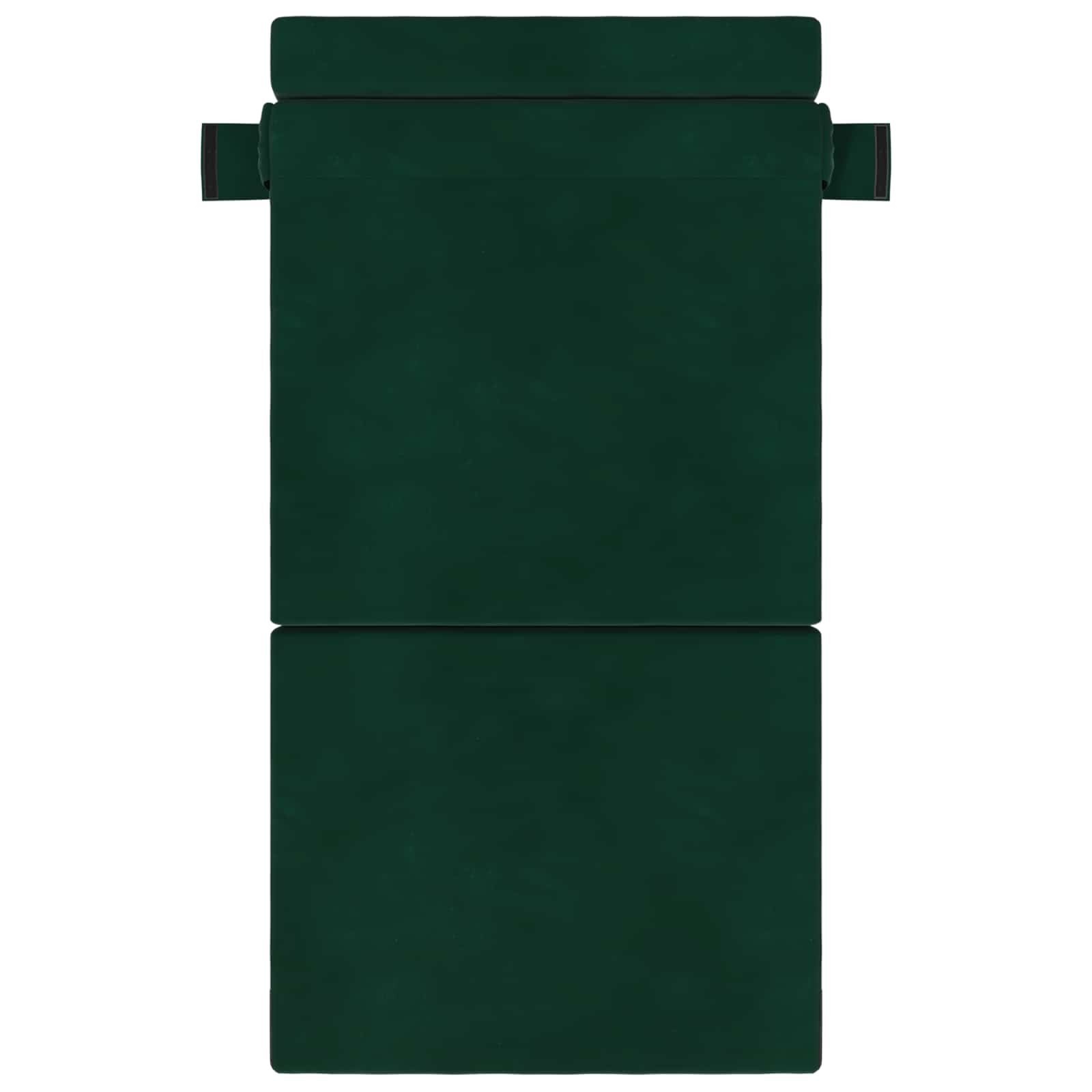 Preklopni madrac za sofu Tamnozelena 70 x 80 x 60 cm Tkanina