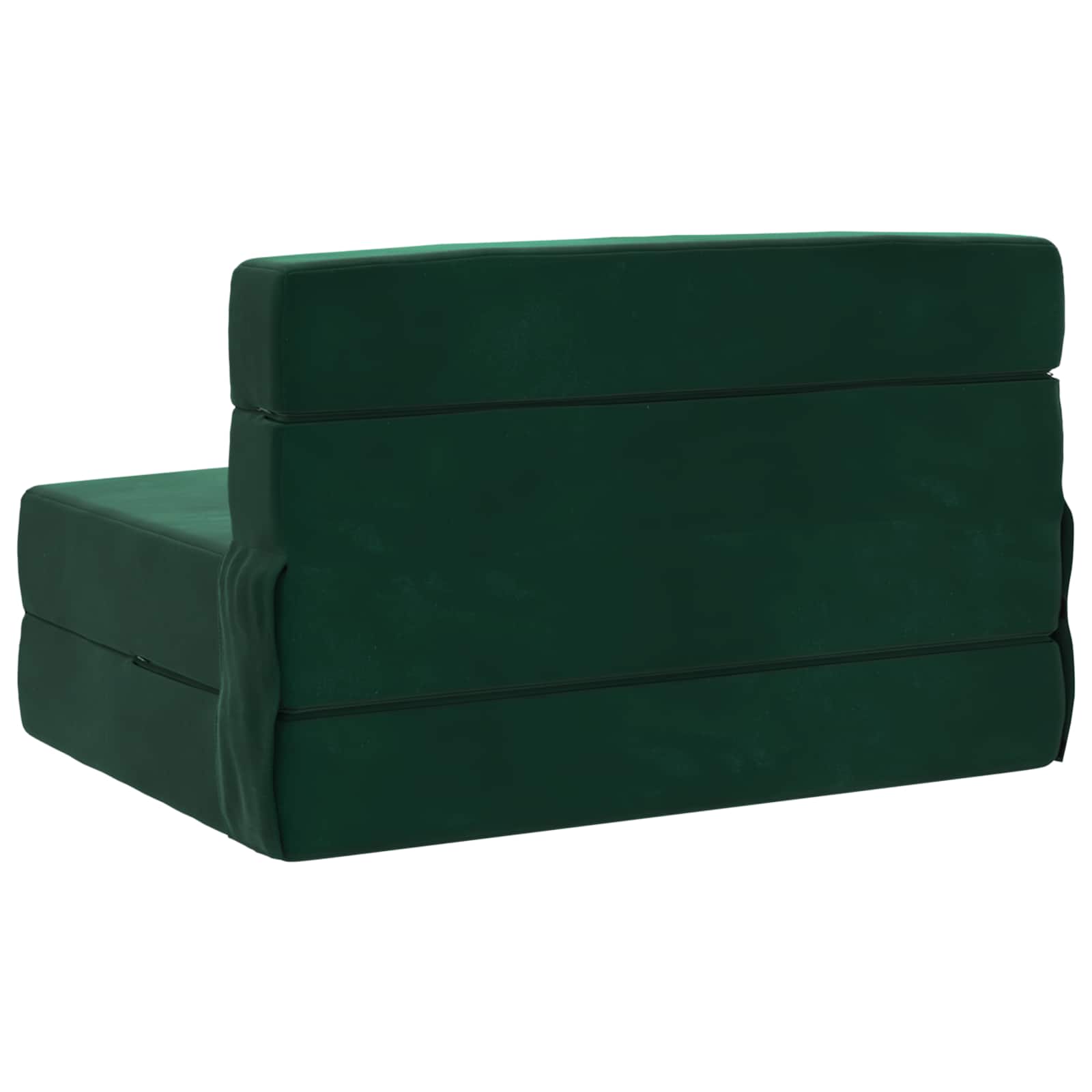 Preklopni madrac za sofu Tamnozelena 70 x 80 x 60 cm Tkanina