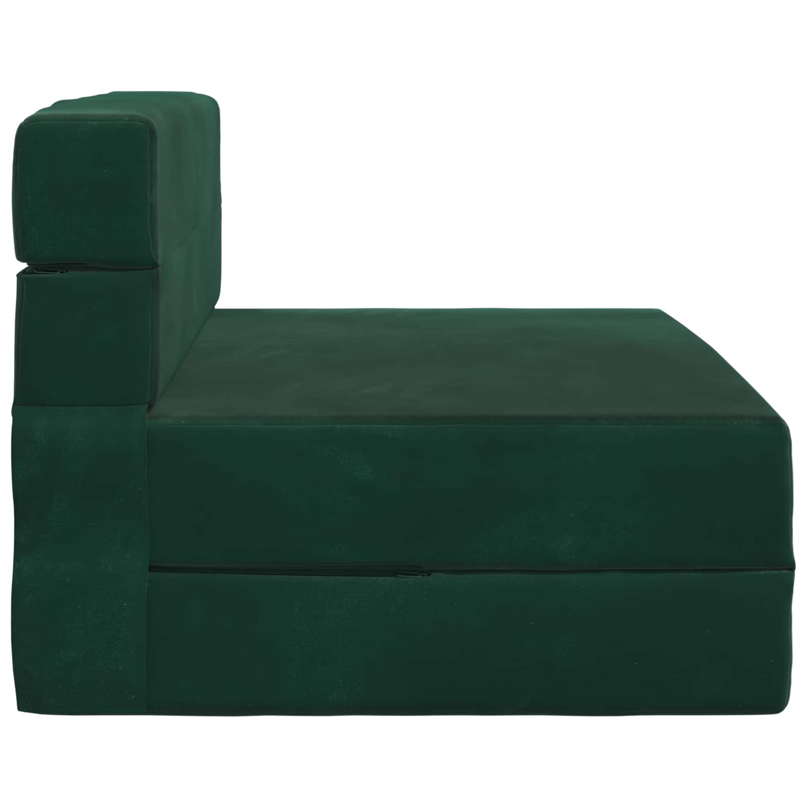 Preklopni madrac za sofu Tamnozelena 70 x 80 x 60 cm Tkanina