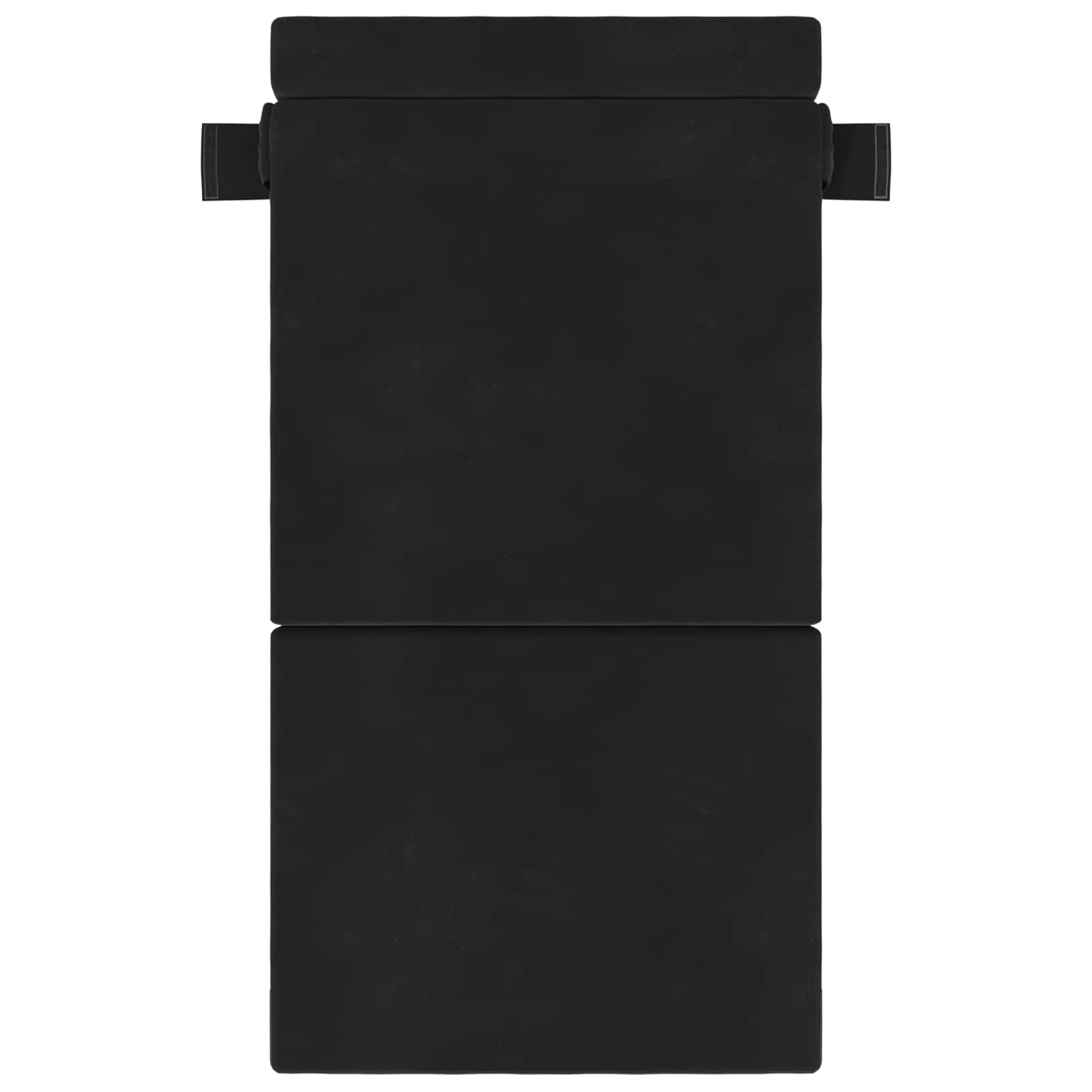 Preklopni madrac za sofu Crna 70 x 80 x 60 cm Tkanina