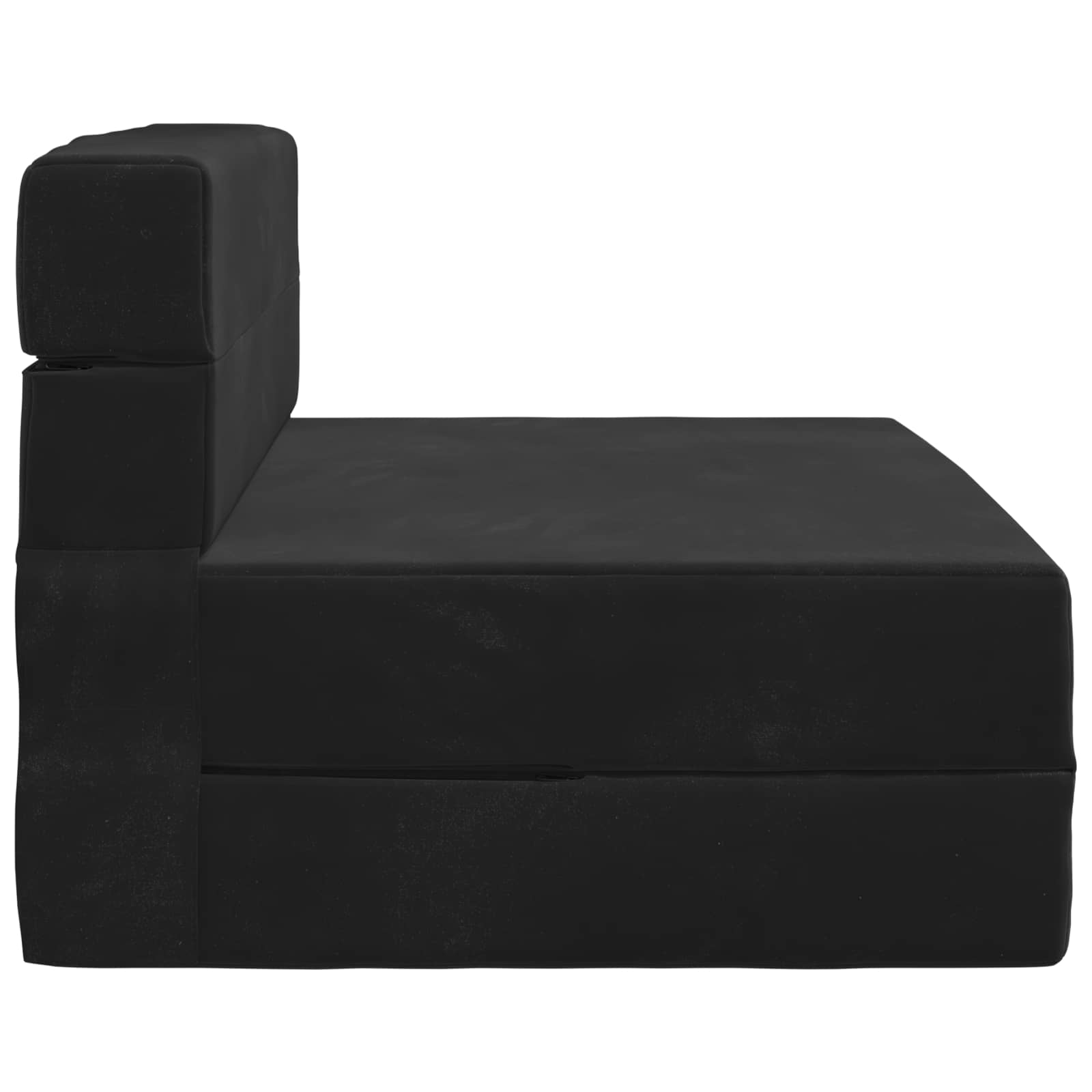 Preklopni madrac za sofu Crna 70 x 80 x 60 cm Tkanina