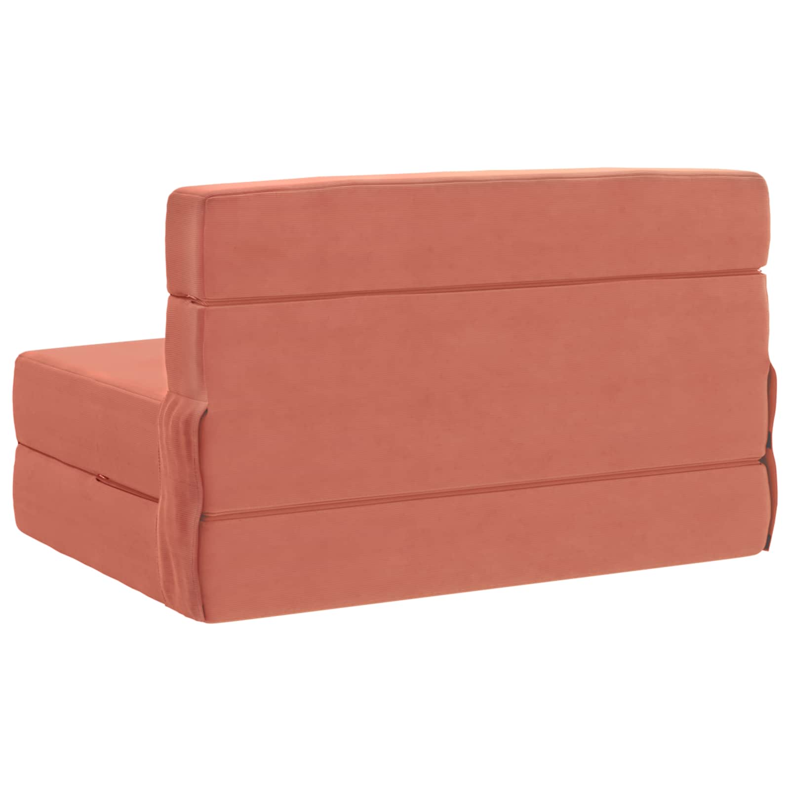 Preklopni madrac za sofu Crvena narančasta 70 x 80 x 60 cm