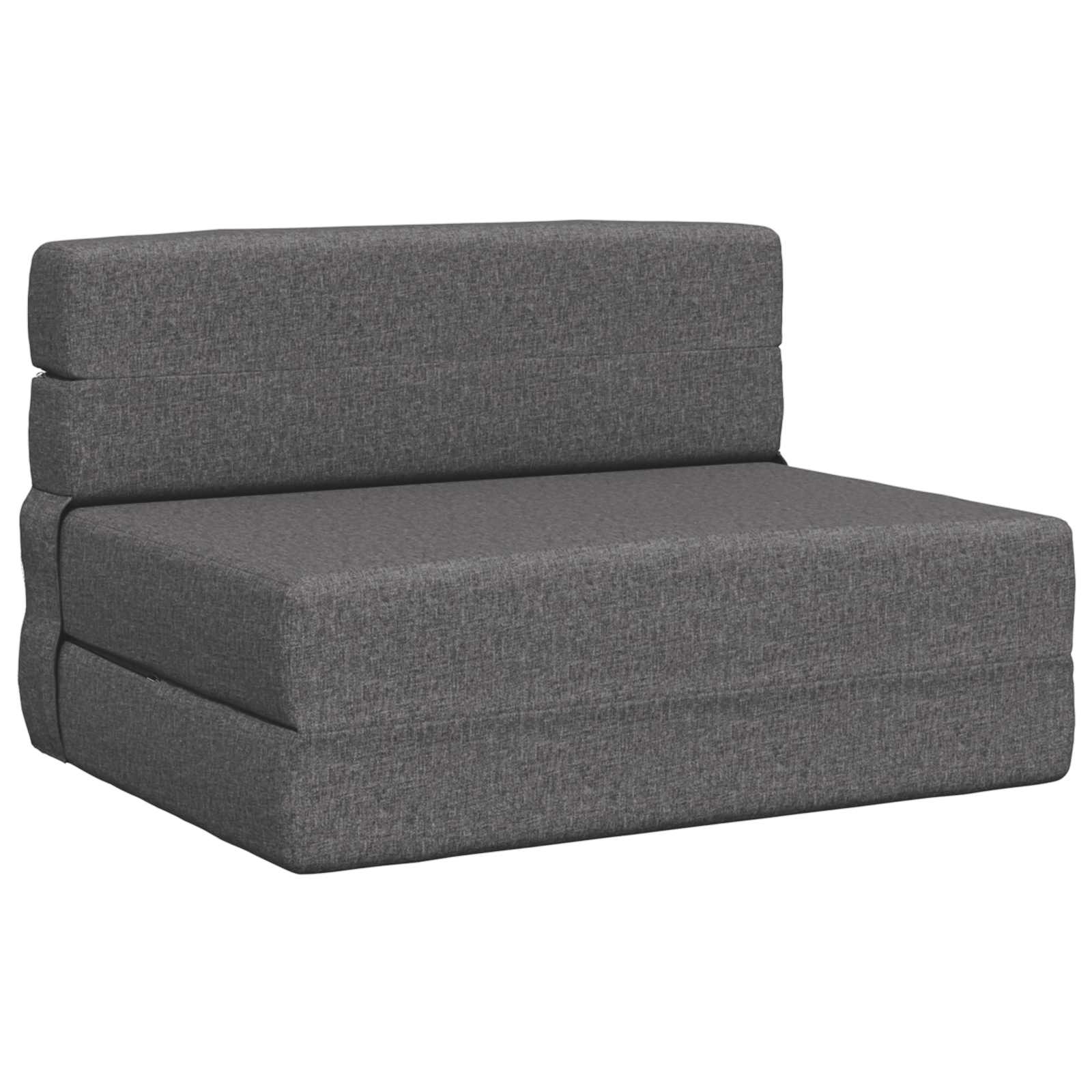 Preklopni madrac za sofu Svjetlosiva 100 x 80 x 60 cm Tkanina