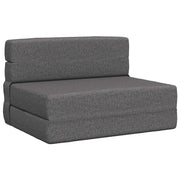 Preklopni madrac za sofu Svjetlosiva 100 x 80 x 60 cm Tkanina