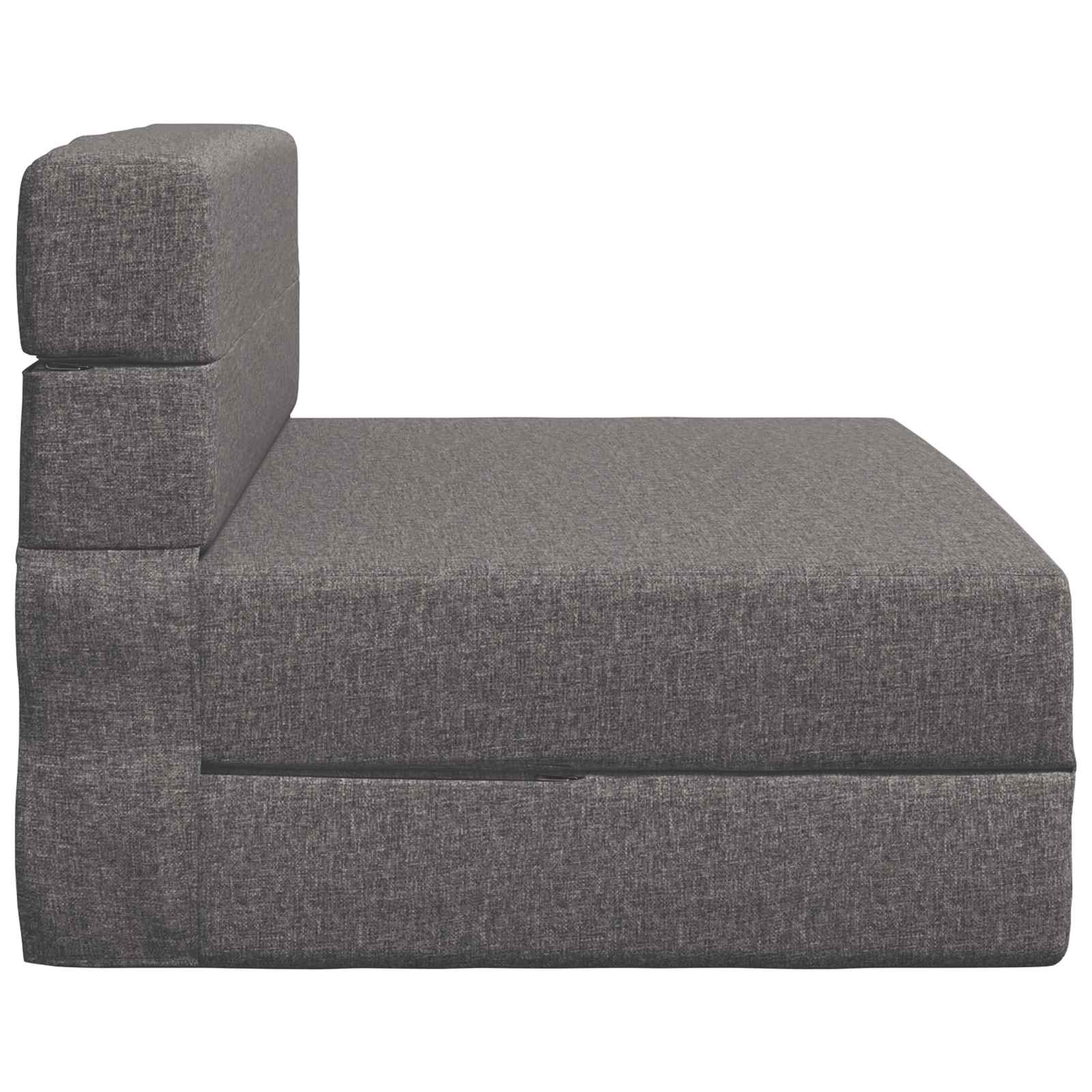 Preklopni madrac za sofu Svjetlosiva 100 x 80 x 60 cm Tkanina