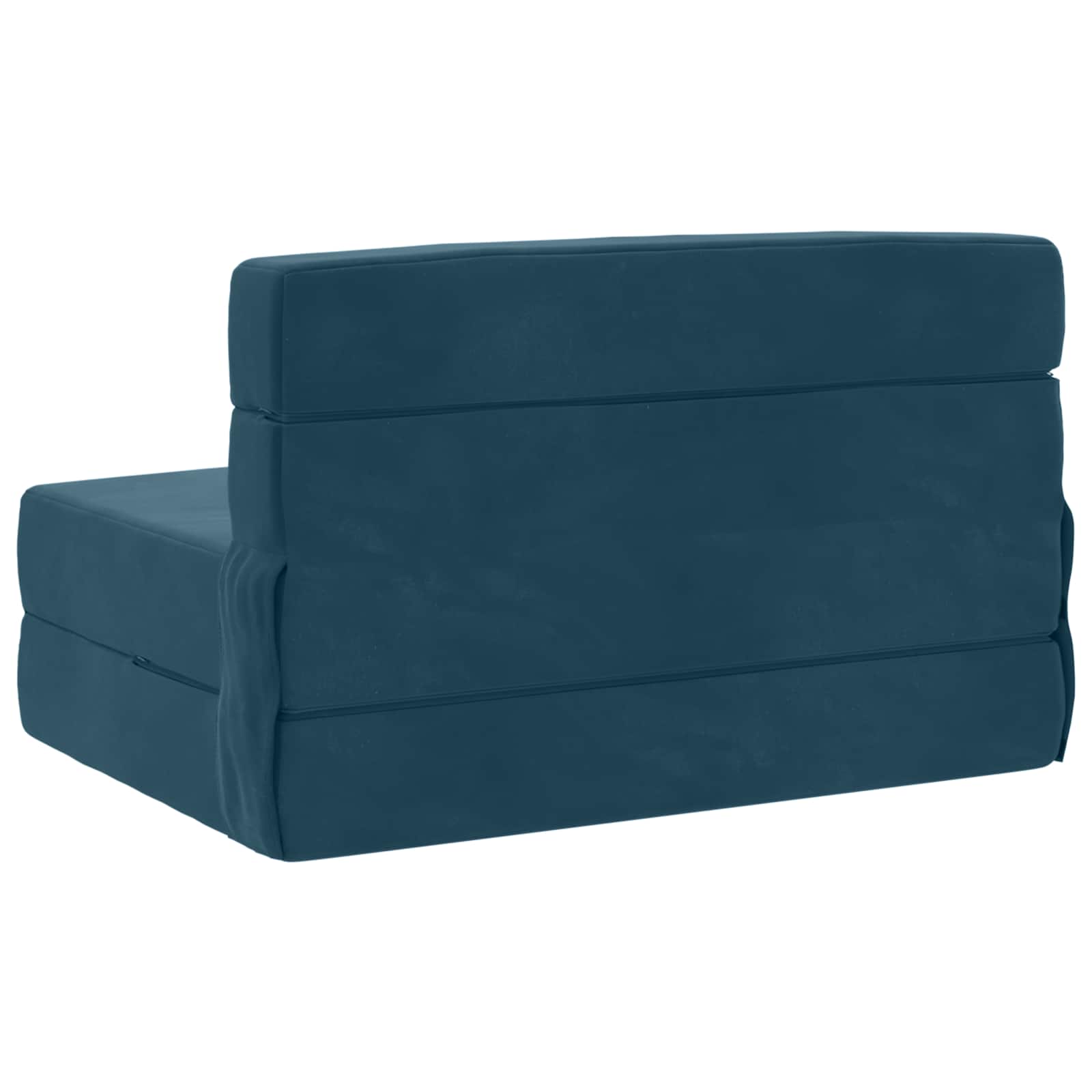 Sofa na razvlačenje Plava 100 x 80 x 60 cm Tkanina