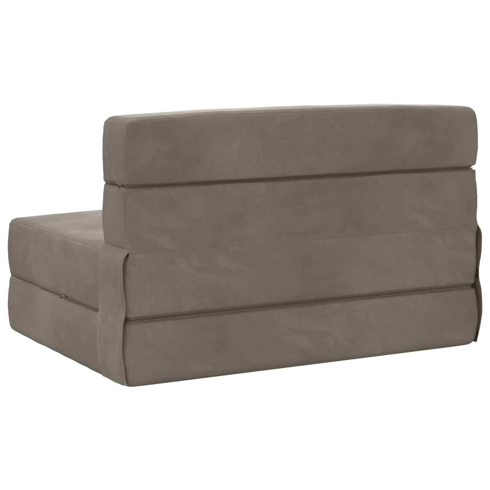 Preklopni madrac za sofu Svjetlosiva 100 x 80 x 60 cm Tkanina