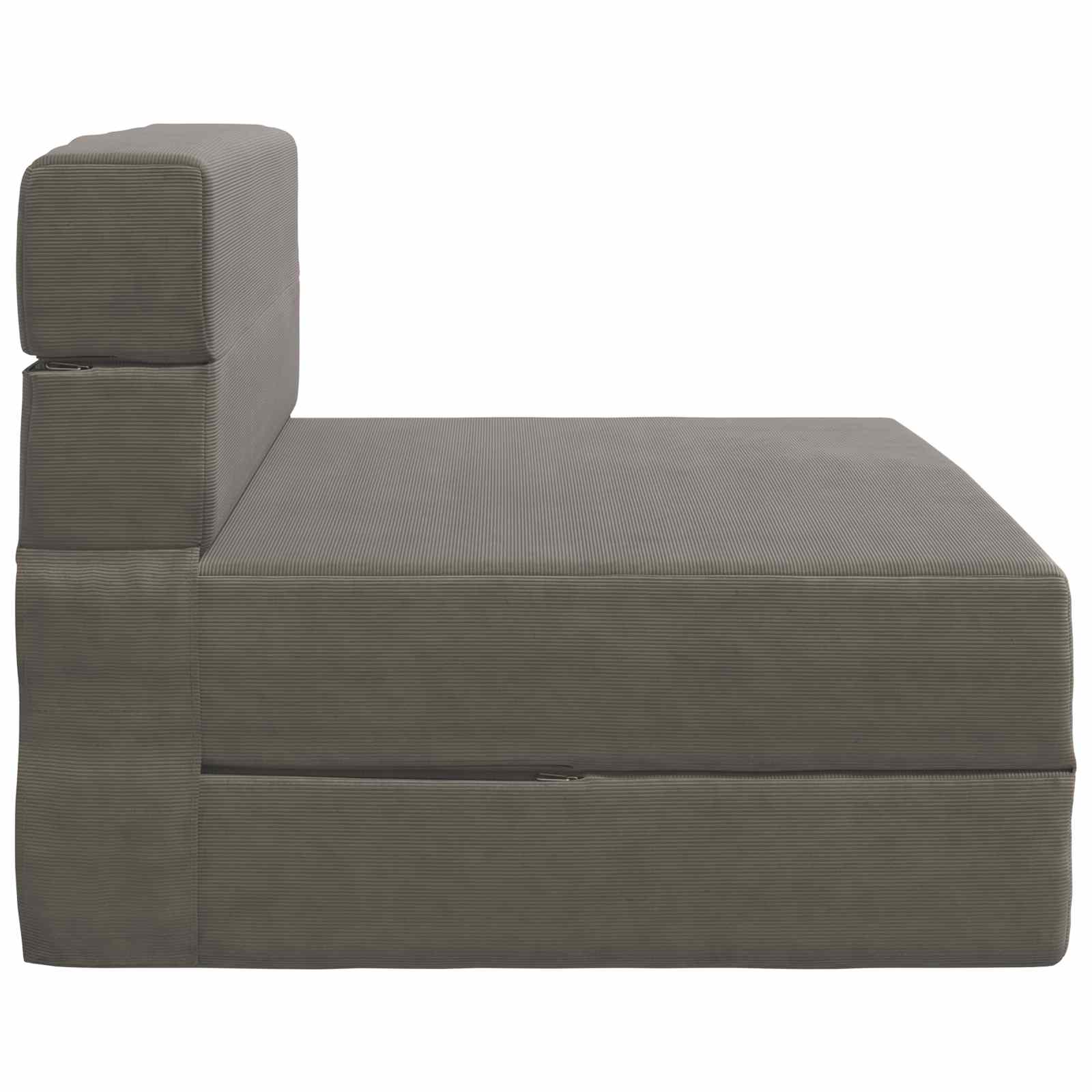 Preklopni madrac za sofu Svjetlosiva 100 x 80 x 60 cm Tkanina