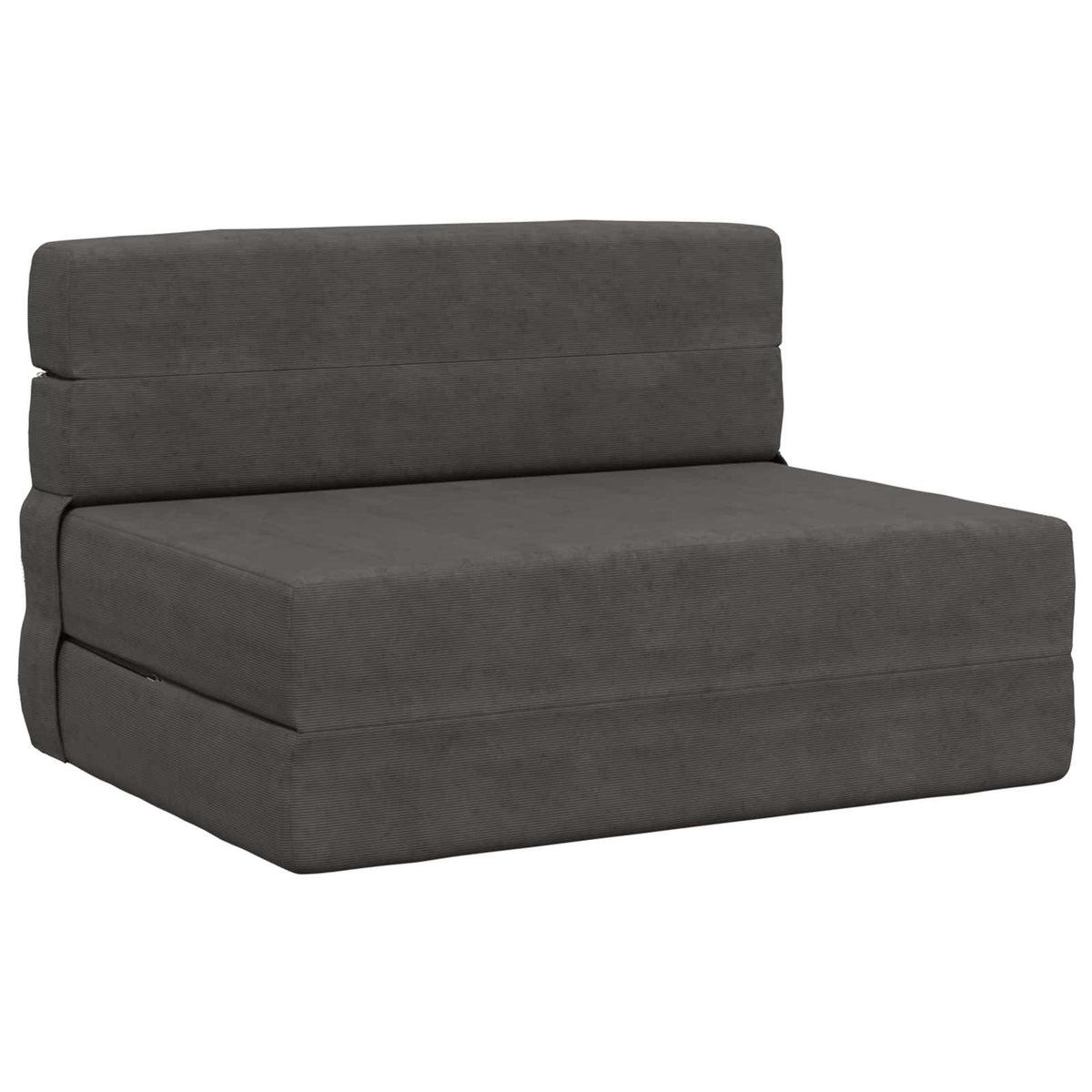 Sofa na razvlačenje Tamnosiva 100 x 80 x 60 cm Tkanina