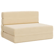 Preklopni madrac za sofu Krem 100 x 80 x 60 cm Tkanina