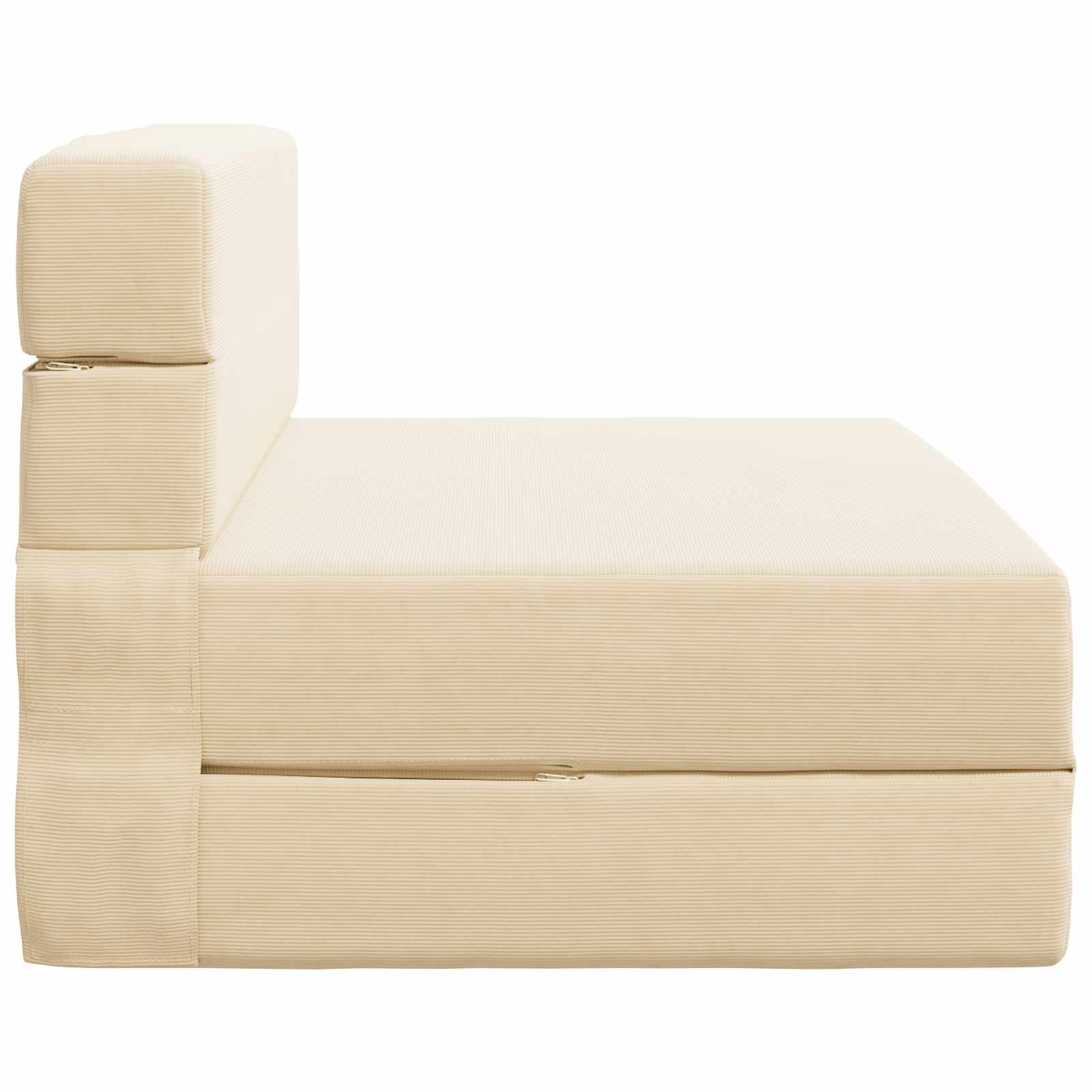Preklopni madrac za sofu Krem 100 x 80 x 60 cm Tkanina