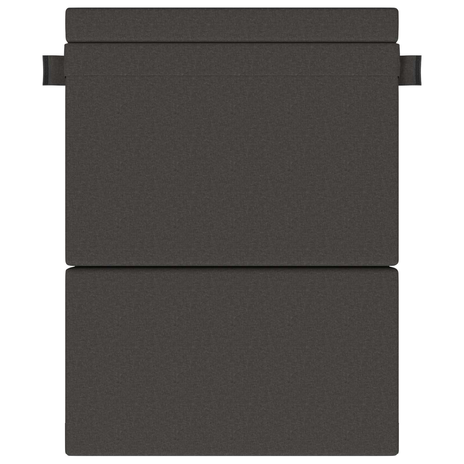 Preklopni madrac za sofu Tamnosiva 152 x 86,5 x 60 cm Tkanina