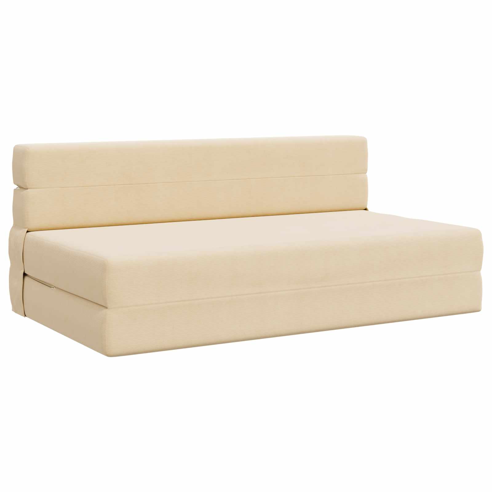 Preklopni madrac za sofu Krem 152 x 86,5 x 60 cm Tkanina