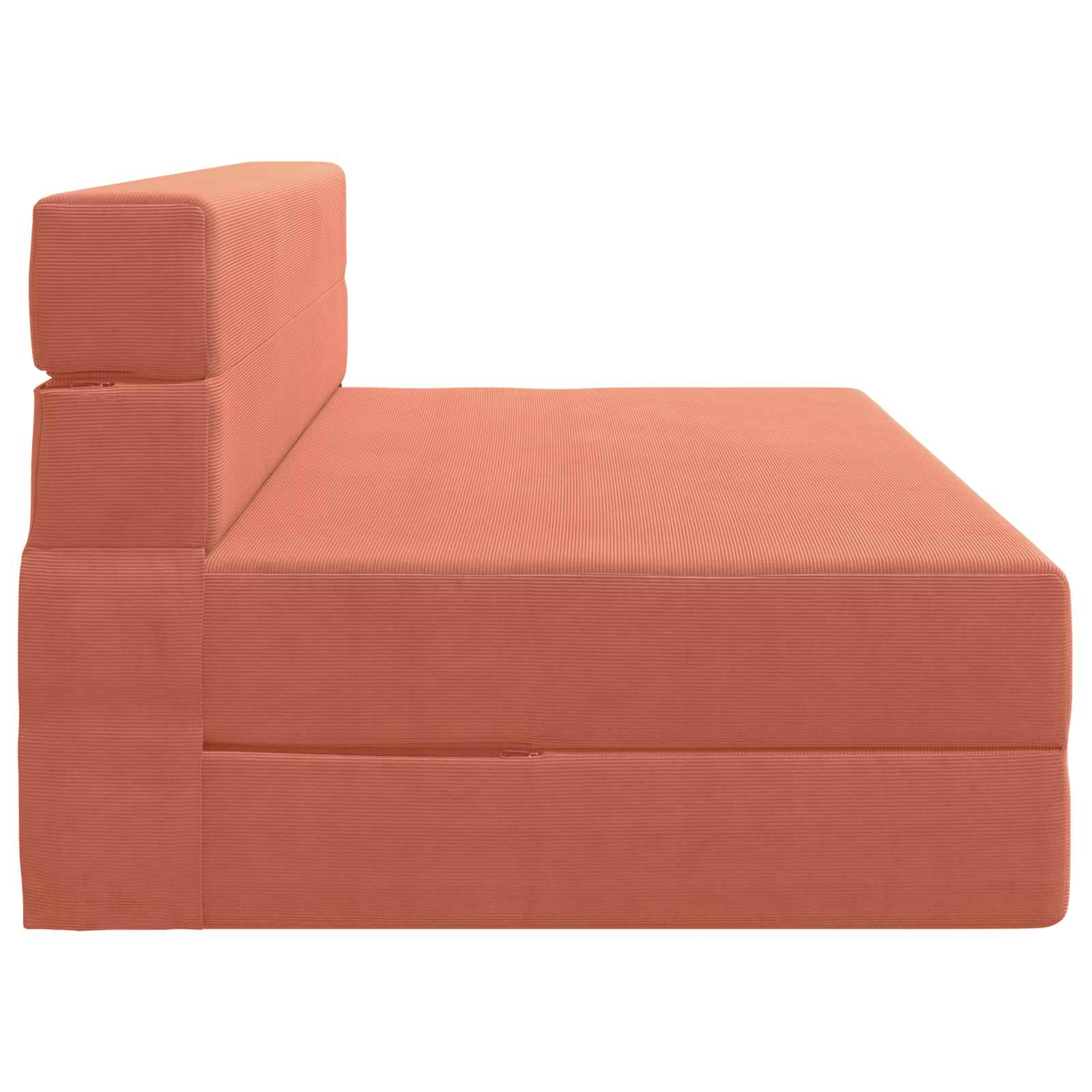 Preklopni madrac za sofu Crvena narančasta 152 x 86,5 x 60 cm