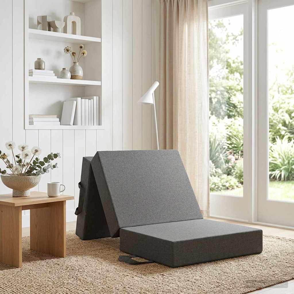Sofa na razvlačenje 90 x 63 x 45 cm Svjetlosiva