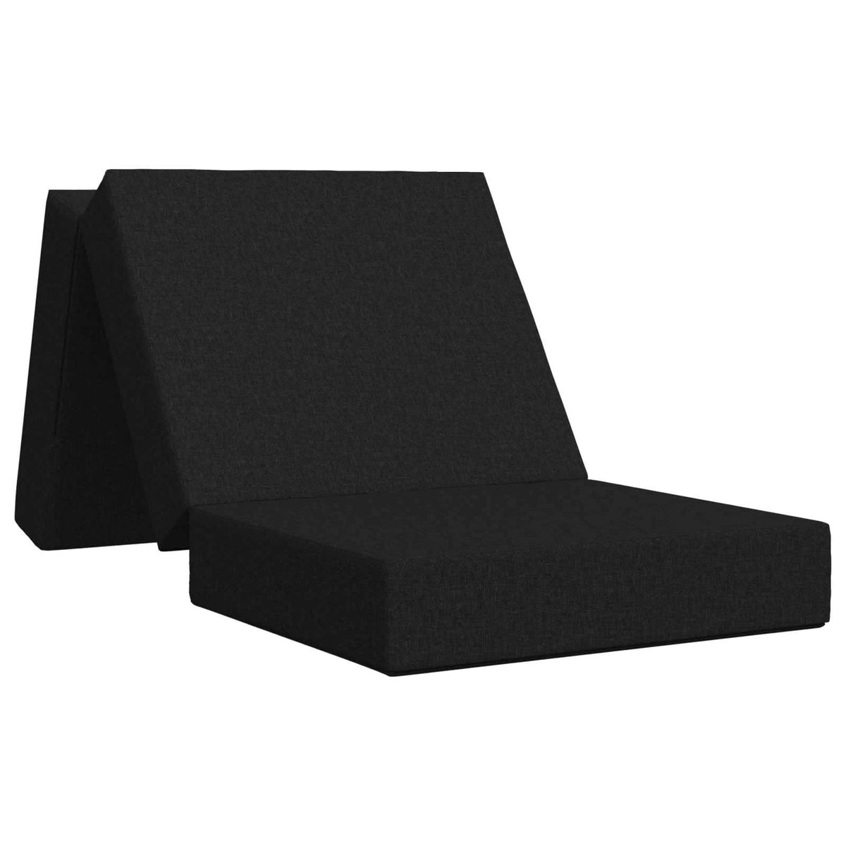 Sofa na razvlačenje 75 x 63 x 45 cm Crna