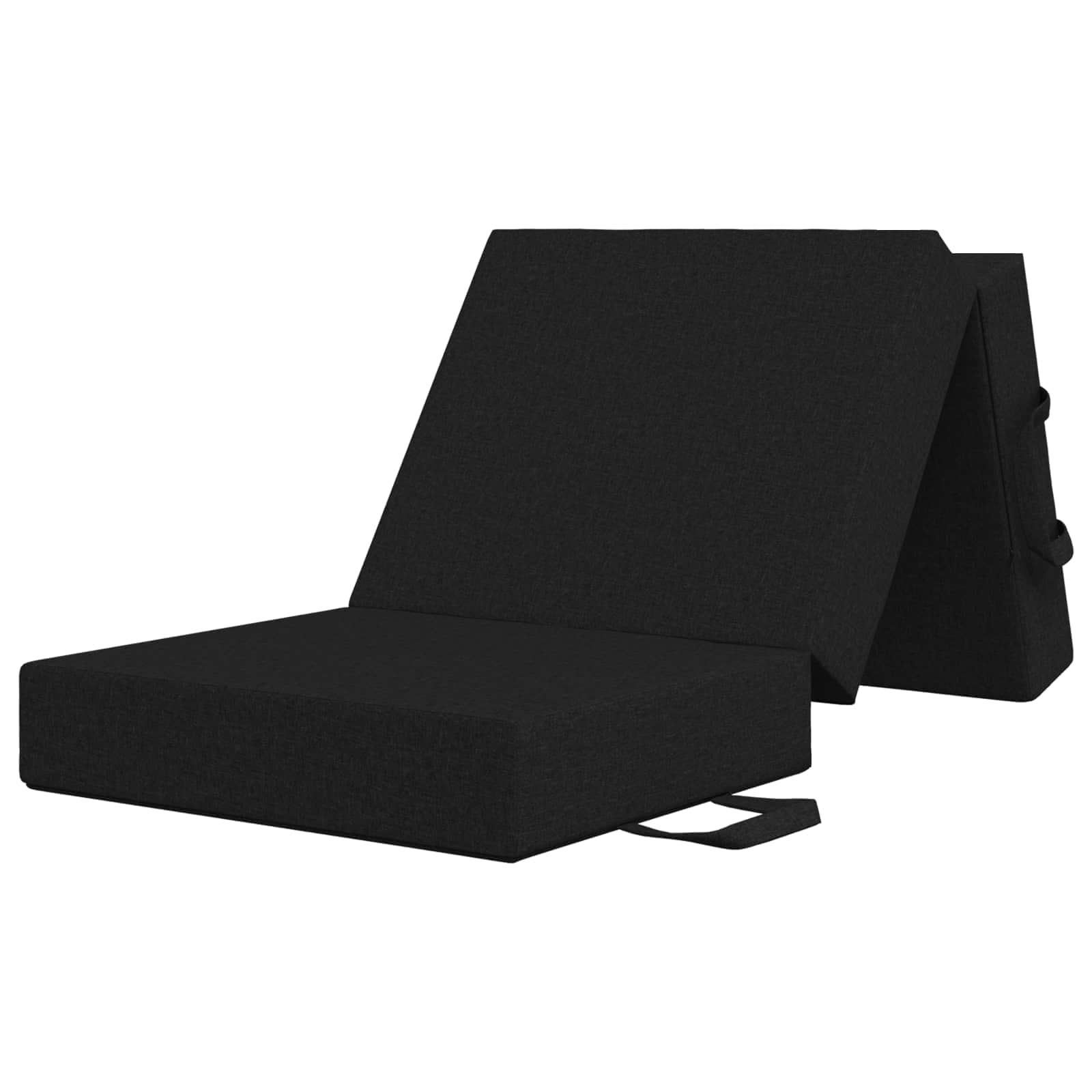 Sofa na razvlačenje 75 x 63 x 45 cm Crna